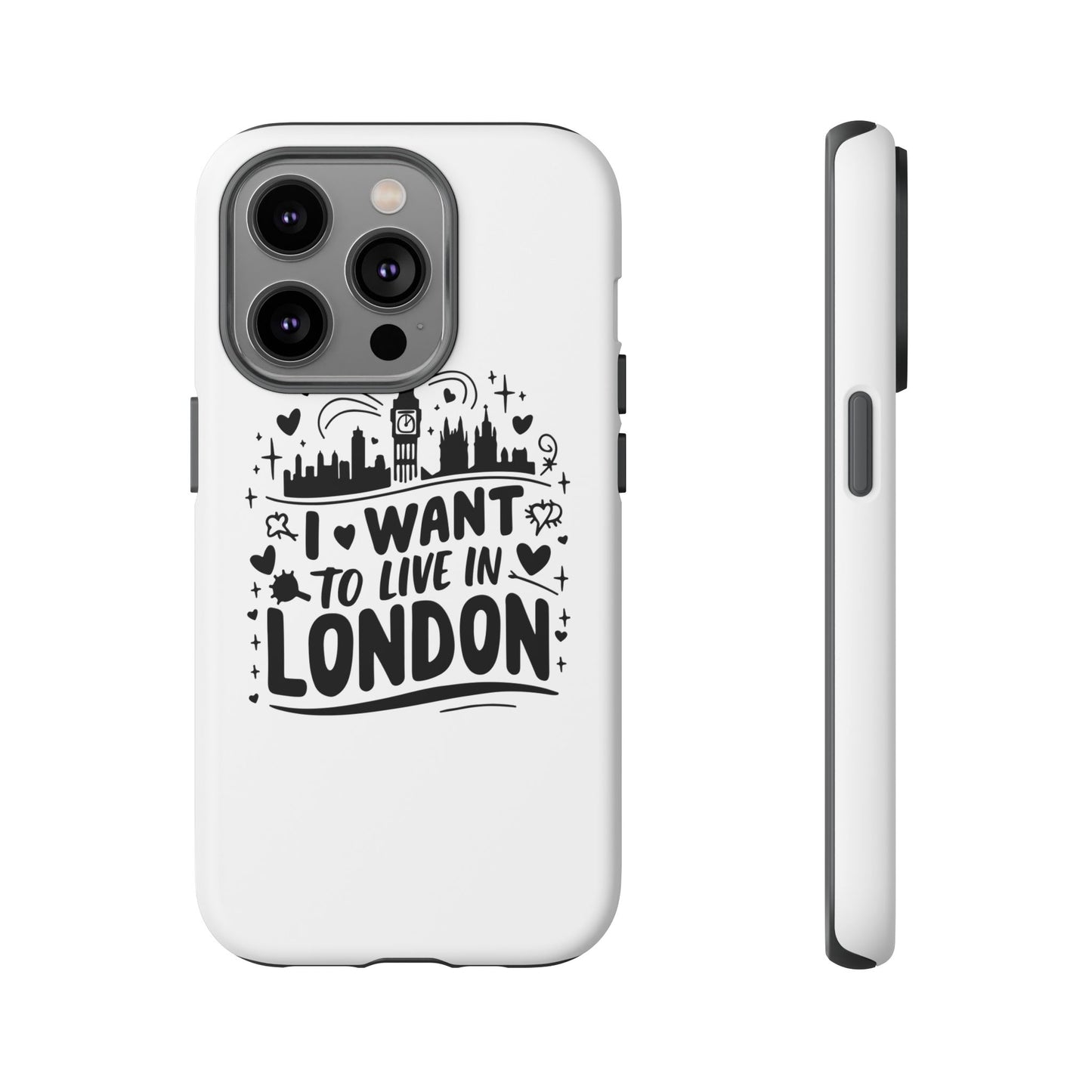 London City iPhone Case, Tough Phone Cover, Travel Gift, London Souvenir, Adventure Accessory, Wanderlust Decor