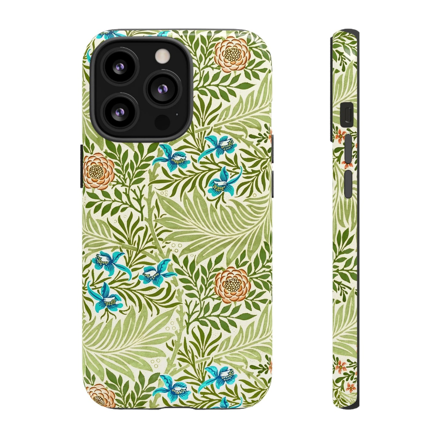 Tough Cases Phone Case, Botanical Print Phone Cover, Floral Smartphone Accessory, Nature-Inspired Tech Gear, Gift for Plant Lovers