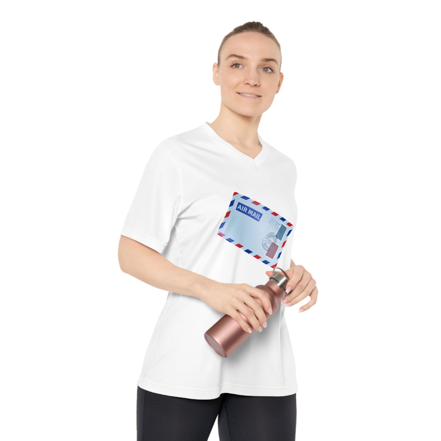 Women's Performance V-Neck T-Shirt | Comfortable Activewear for Travel Lovers - British Air Mail