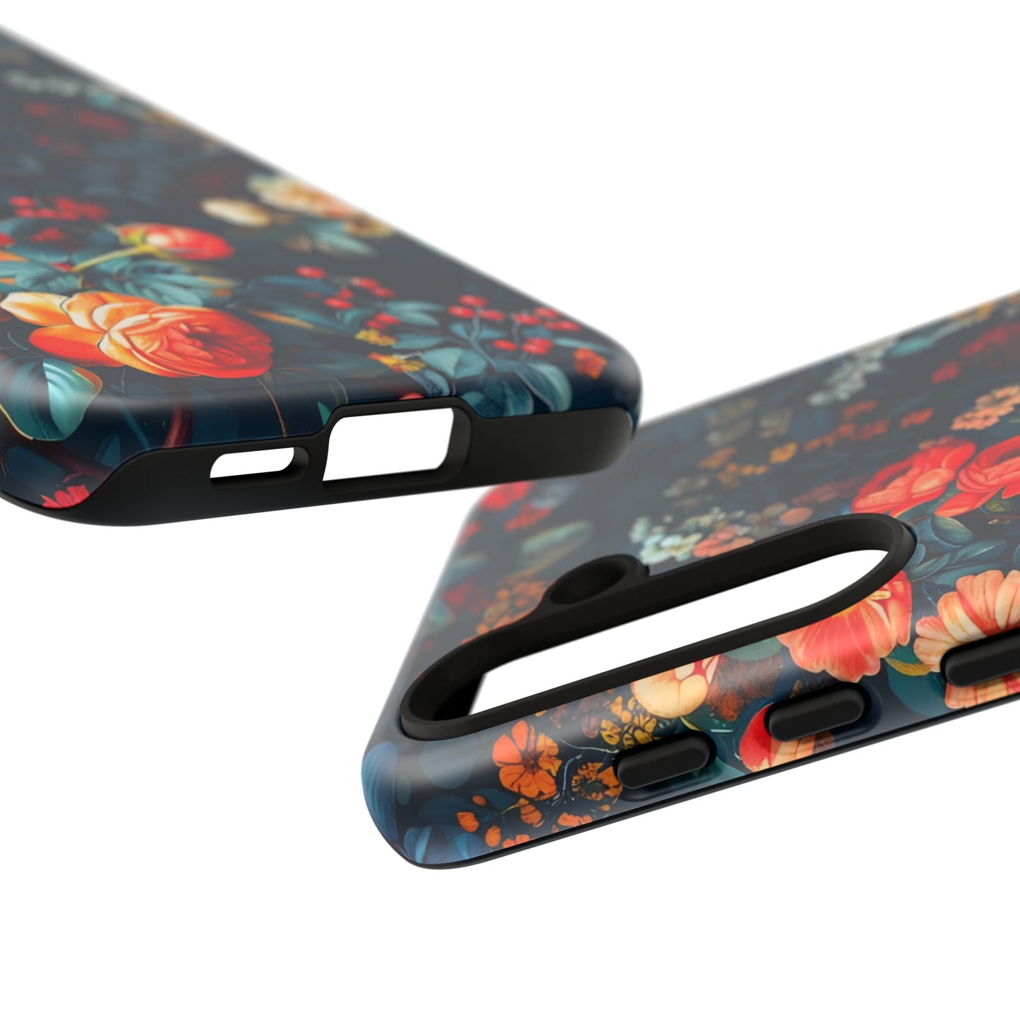 Floral Phone Case - Tough Cases, iPhone Protection, Elegant Floral Design, Gift for Her, Stylish Tech Accessory