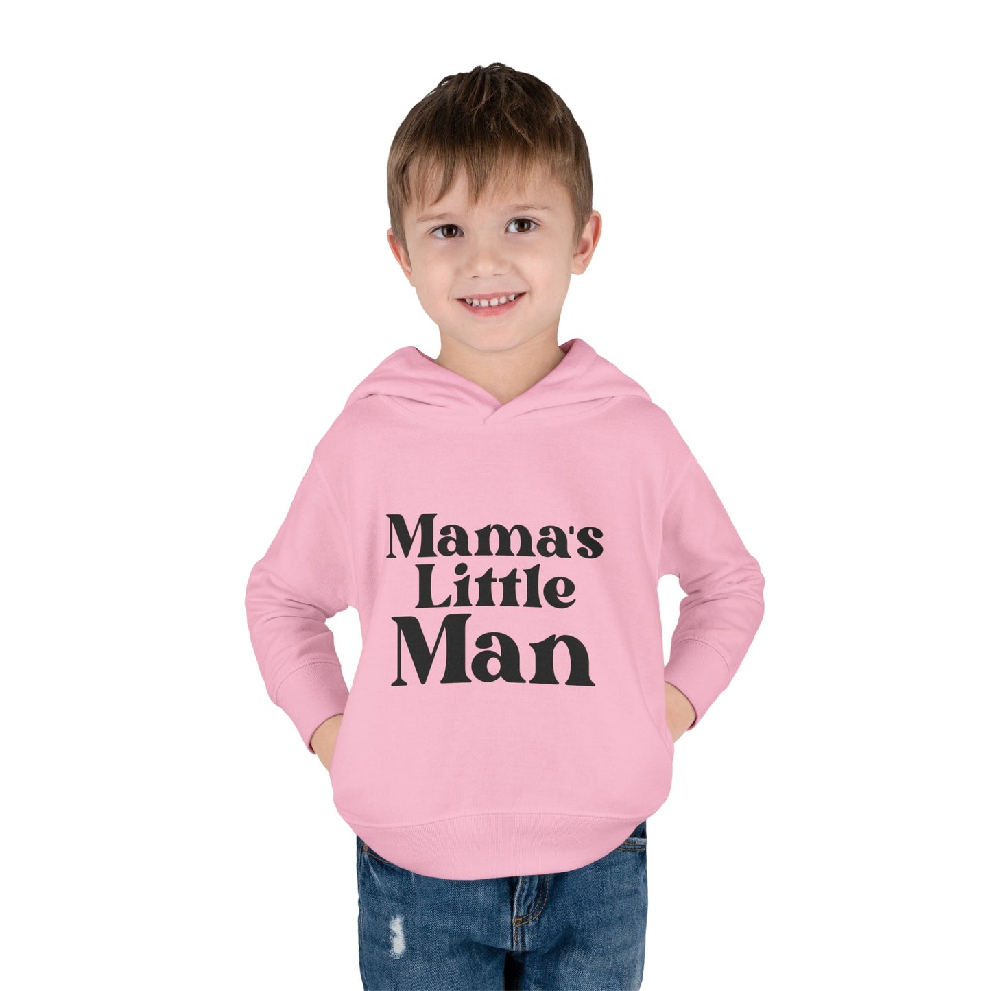 Mama's Little Man Toddler Hoodie - Cozy Fleece Pullover for Little Boys