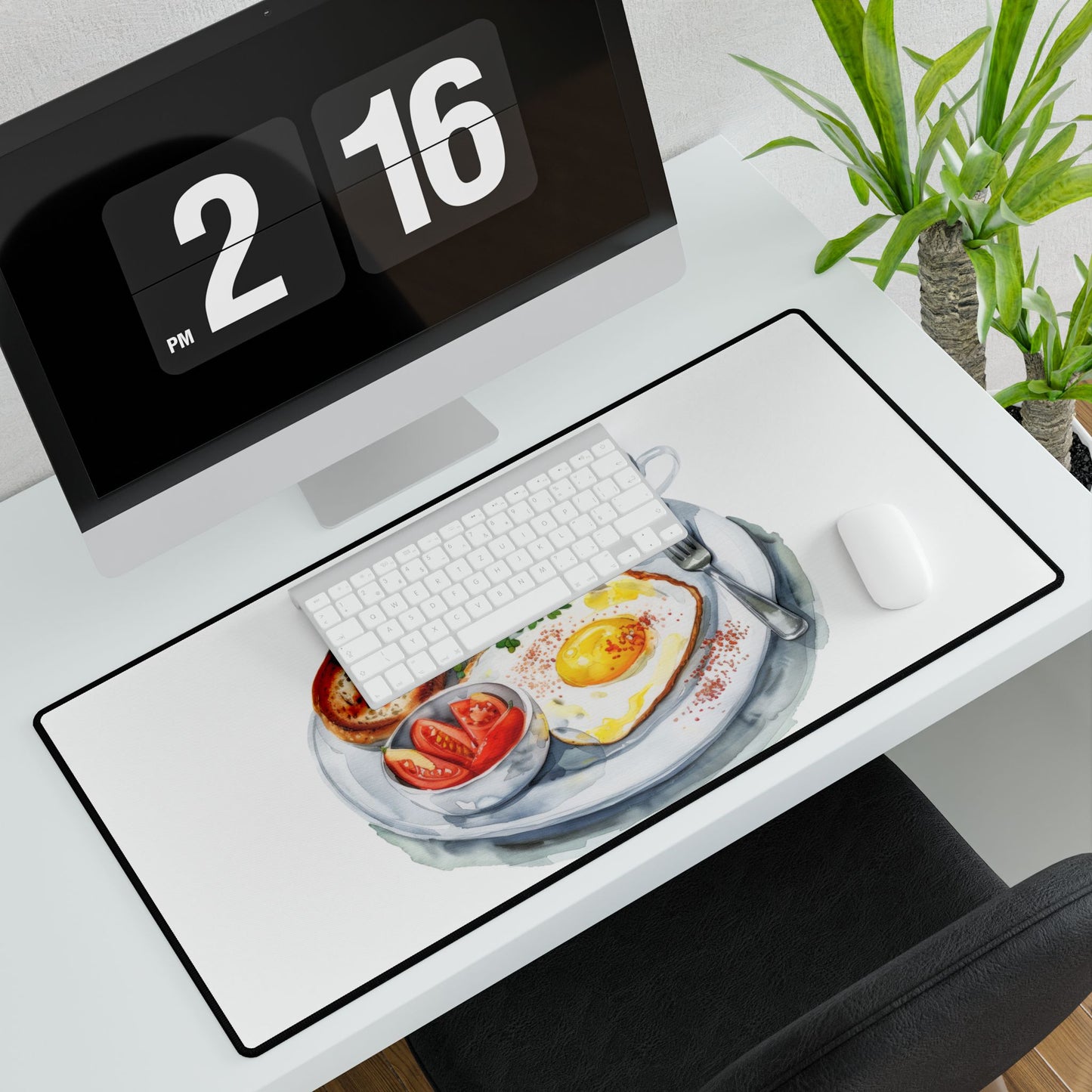Breakfast Delight Desk Mat - Cute Food Desk Pad, Office Decor, Gift for Food Lovers, Kitchen or Dining Room Accessory, Home Office Essential