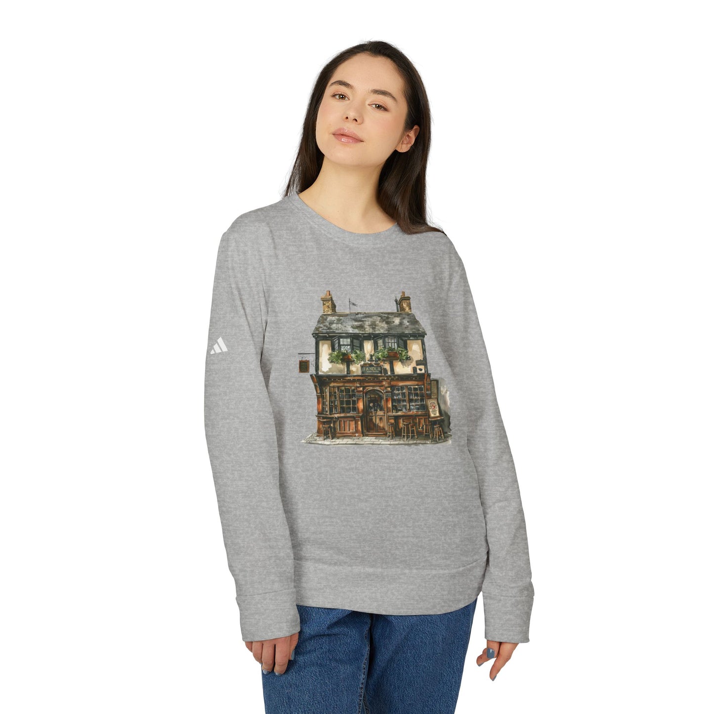 Sweatshirt - Unisex Fleece Crewneck - Cozy British Home - Relaxing Dress