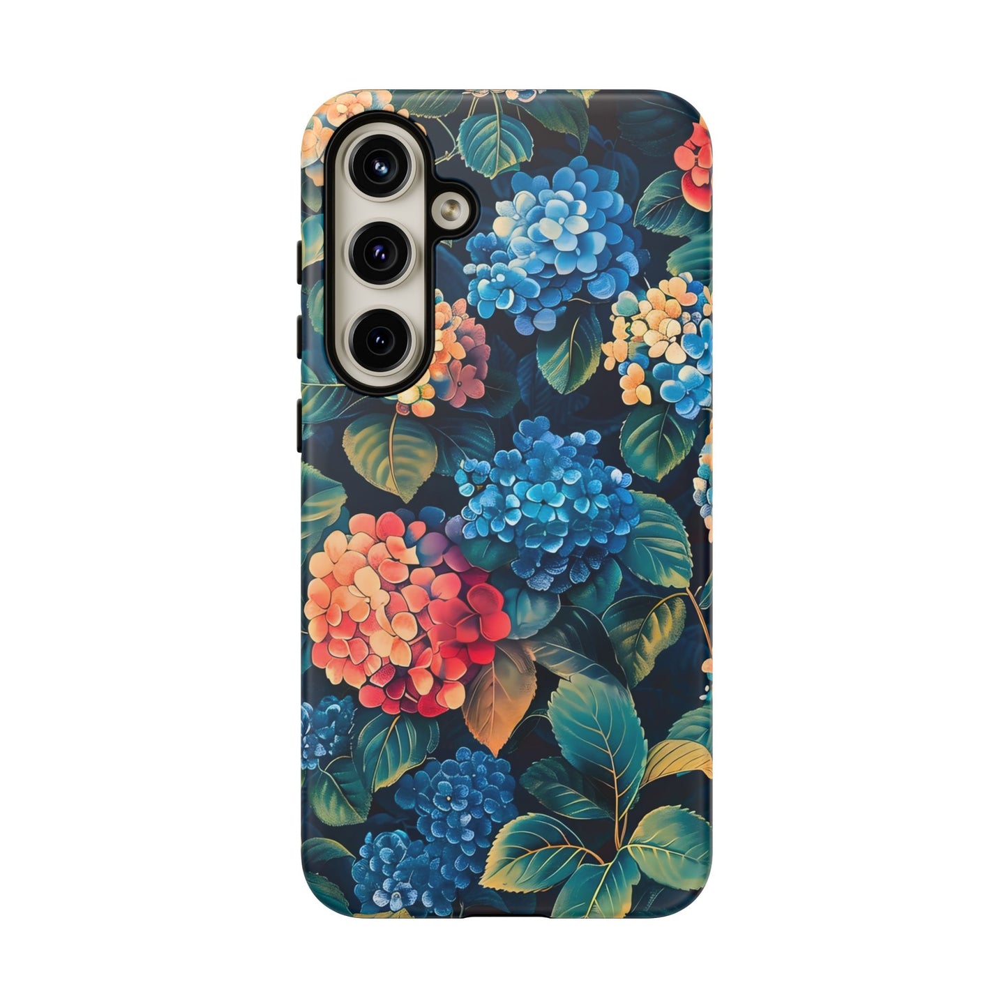 Floral Tough Phone Case, Durable Smartphone Cover, Flower Design, Gift for Her, Stylish Protection