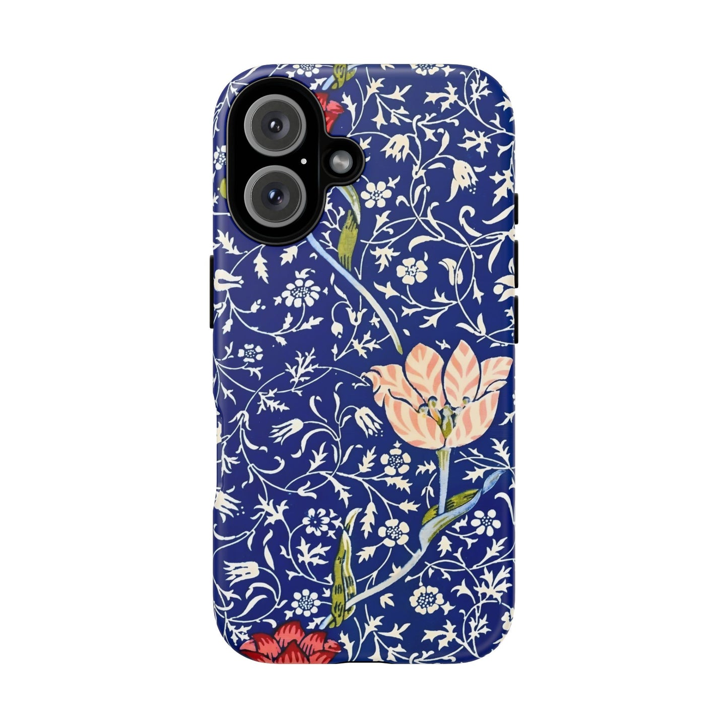 Floral Phone Case, Unique Tough Phone Cover, Gift for Her, Spring Decor, Durable Protective Case, Elegant Floral Design