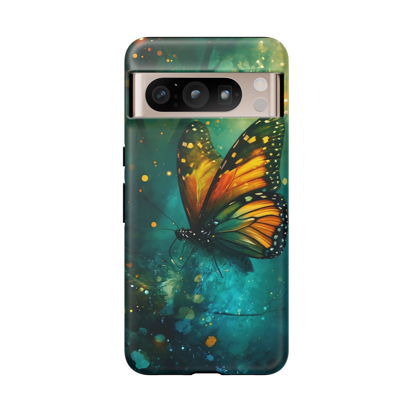 Colorful Butterfly Phone Case, Tough Cases for iPhone and Samsung, Cute Tech Accessories, Nature Lovers Gift, Vibrant Floral Design