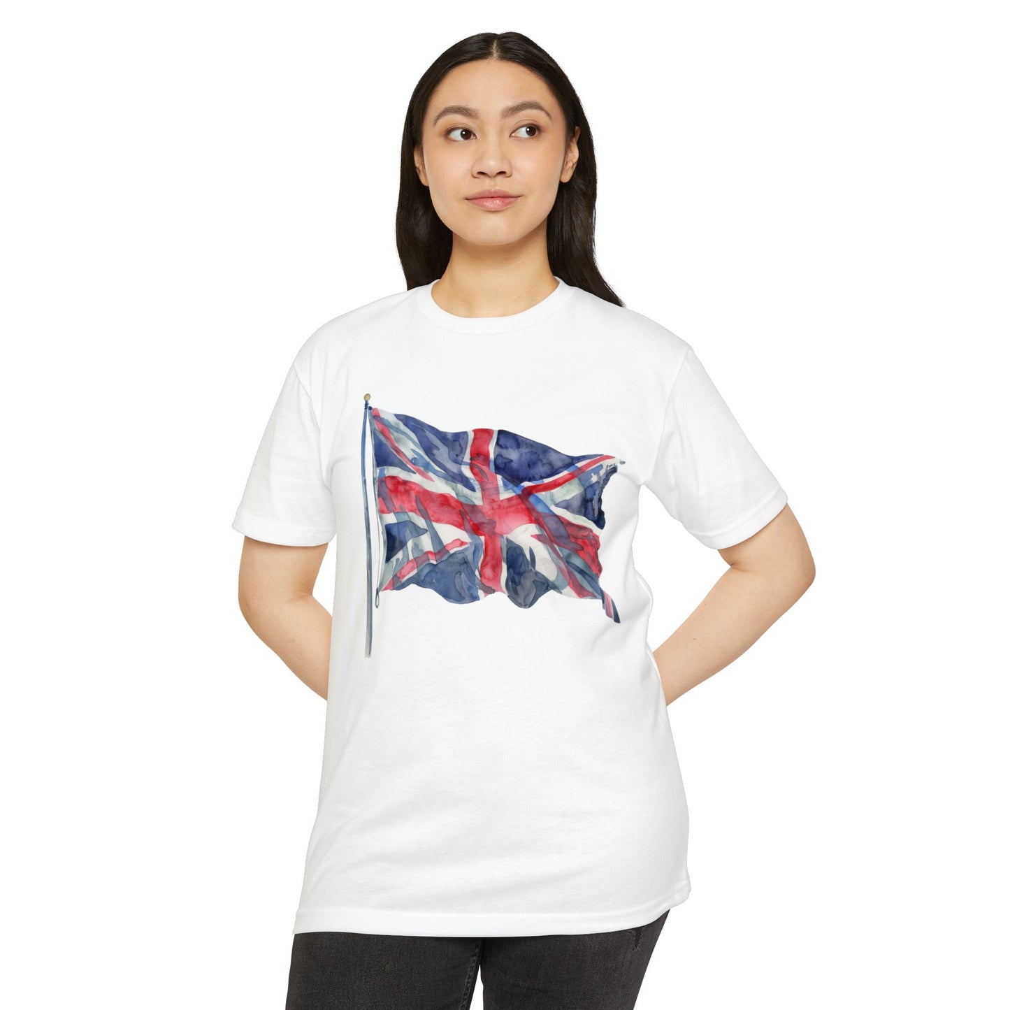 Unisex CVC Jersey T-shirt - Emblem of Unity - The British Flag