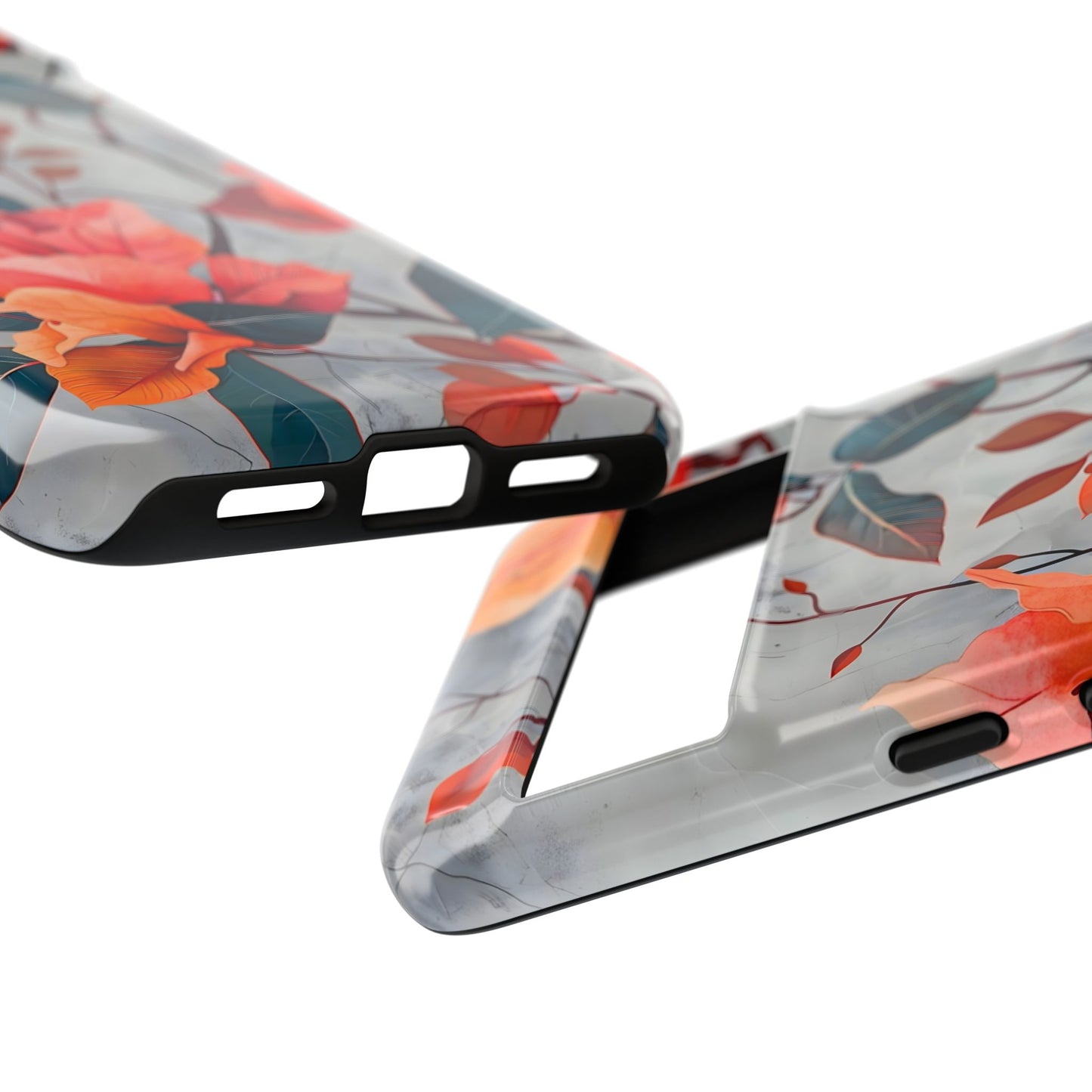 Floral Phone Case, Tough Cases, Flower Power, Gift for Her, Decorative Phone Cover, Trendy Accessories, Everyday Style