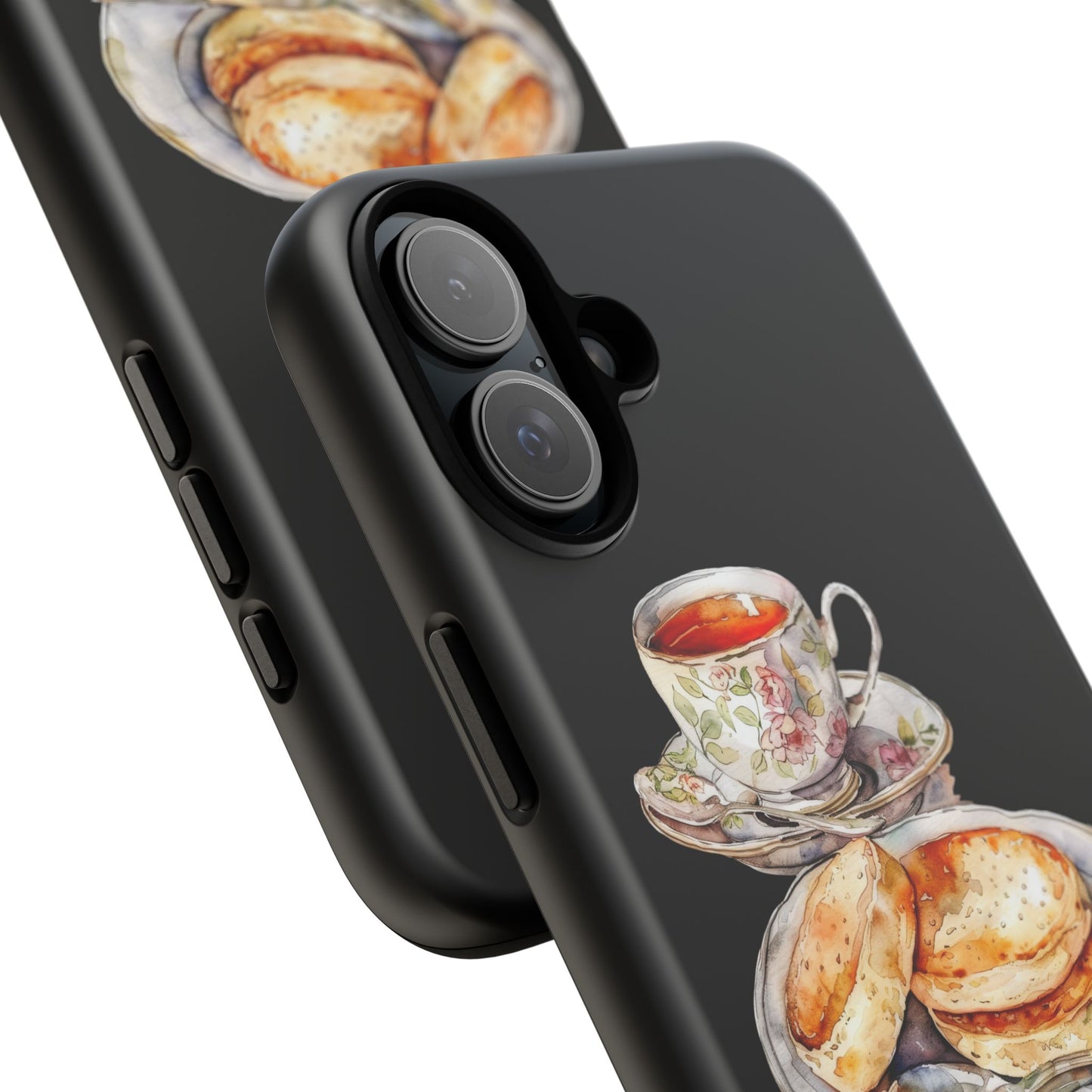 Tea Time Phone Case with Cookies Design, Cute Phone Cover, Gift for Tea Lovers, Kitchen Decor, Whimsical Style