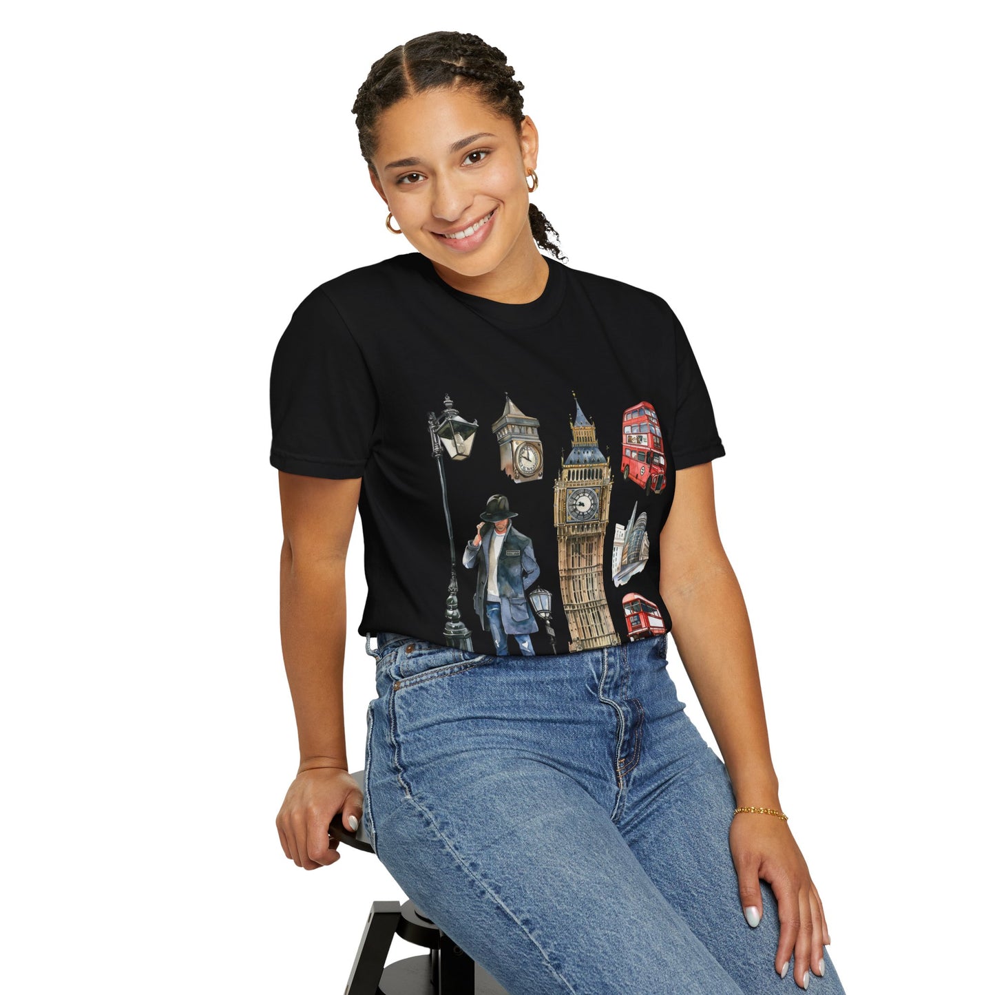Unisex Garment-Dyed T-shirt - British Pride - England’s Most Famous Icons