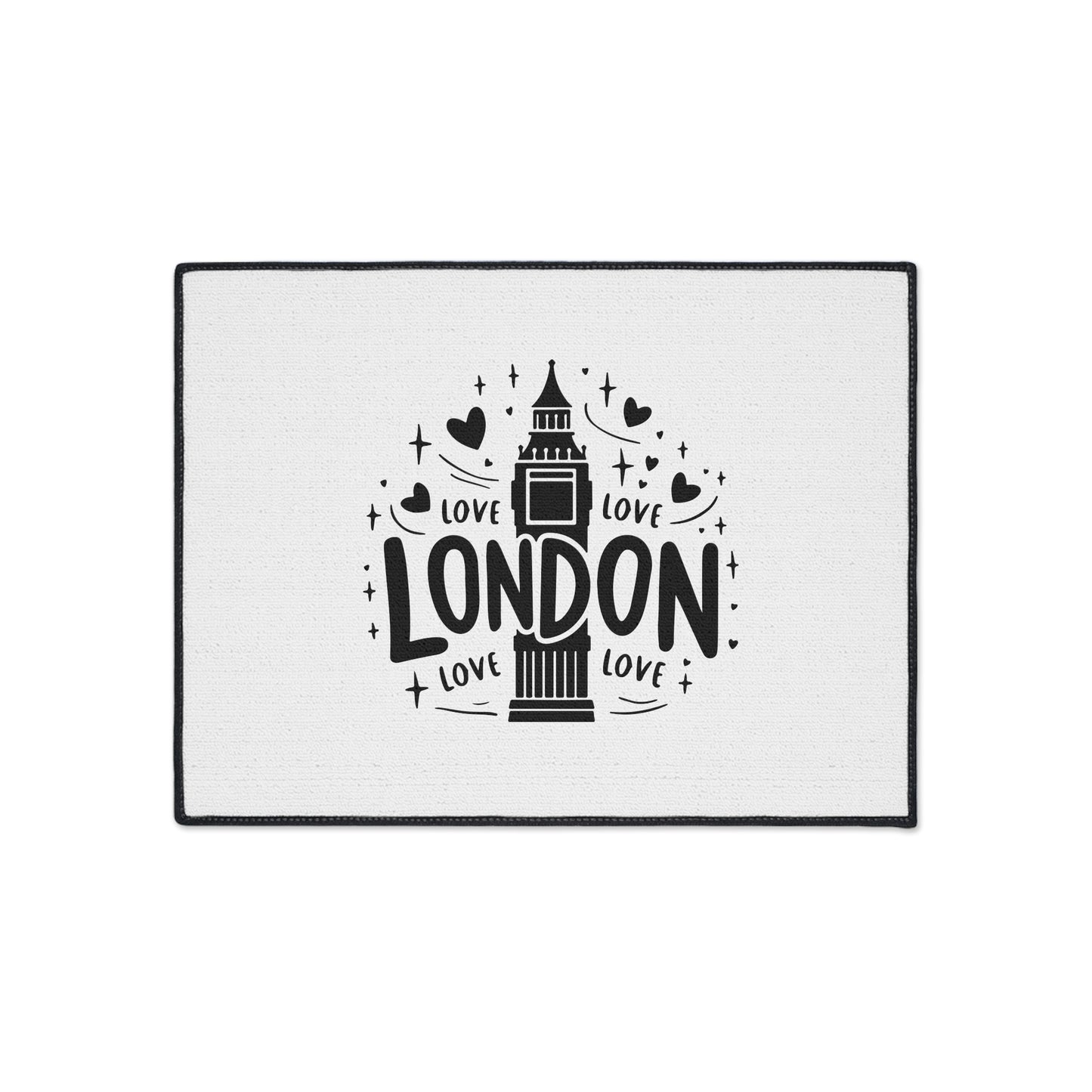 London Love Heavy Duty Floor Mat | Home Decor, Entryway Rug, Gift for Travelers, Living Room Accessory, Fun Doormat