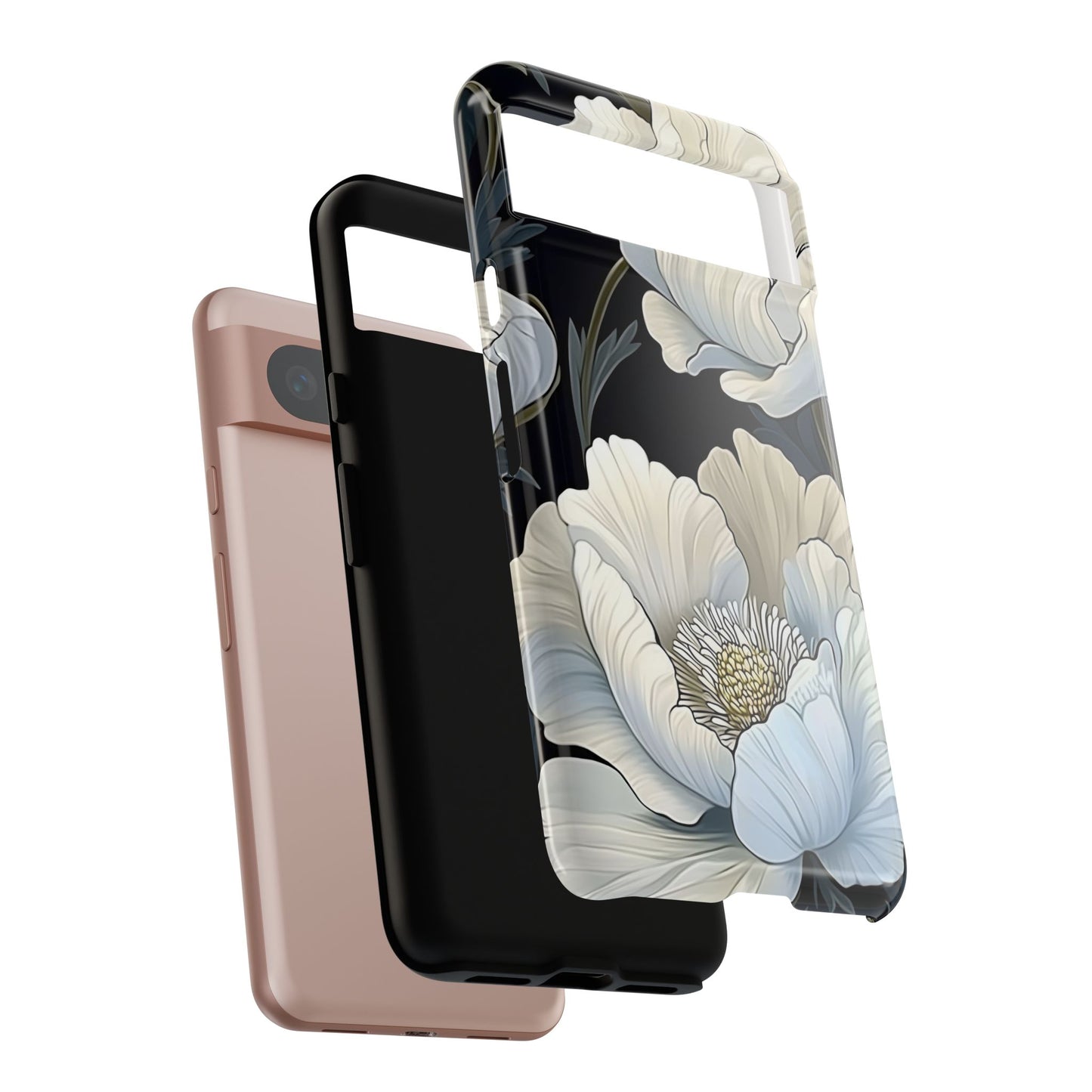 Floral Phone Case, Tough Cases for Women, Stylish Phone Cover, Floral Design Phone Protector, Nature Inspired Tech Accessories