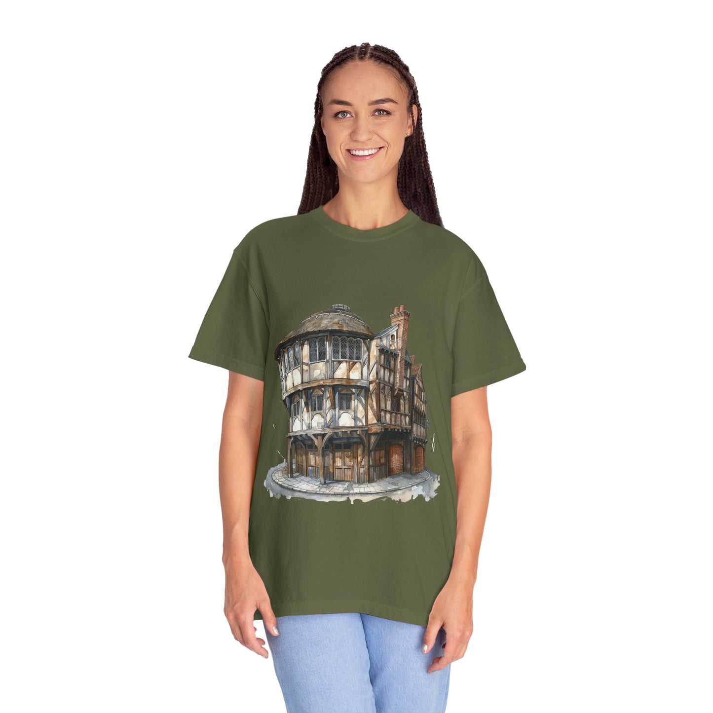 Unisex Garment-Dyed T-shirt - Cheers to Tradition - The Classic British Pub
