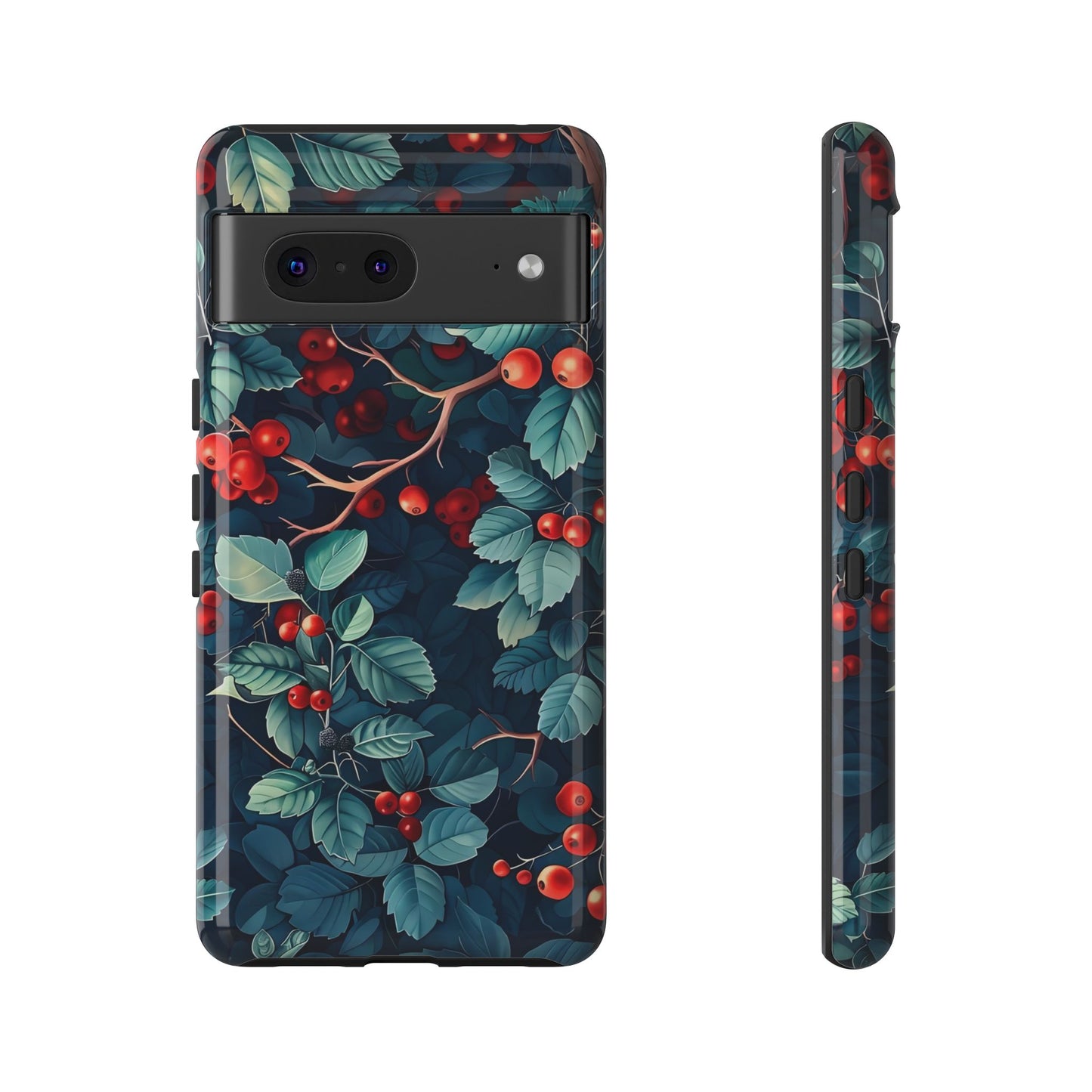 Berry Blossom Phone Case - Nature Lover's Gift, Floral Design, Cute Accessory for Spring, Unique Tech Cover, Perfect for Holidays