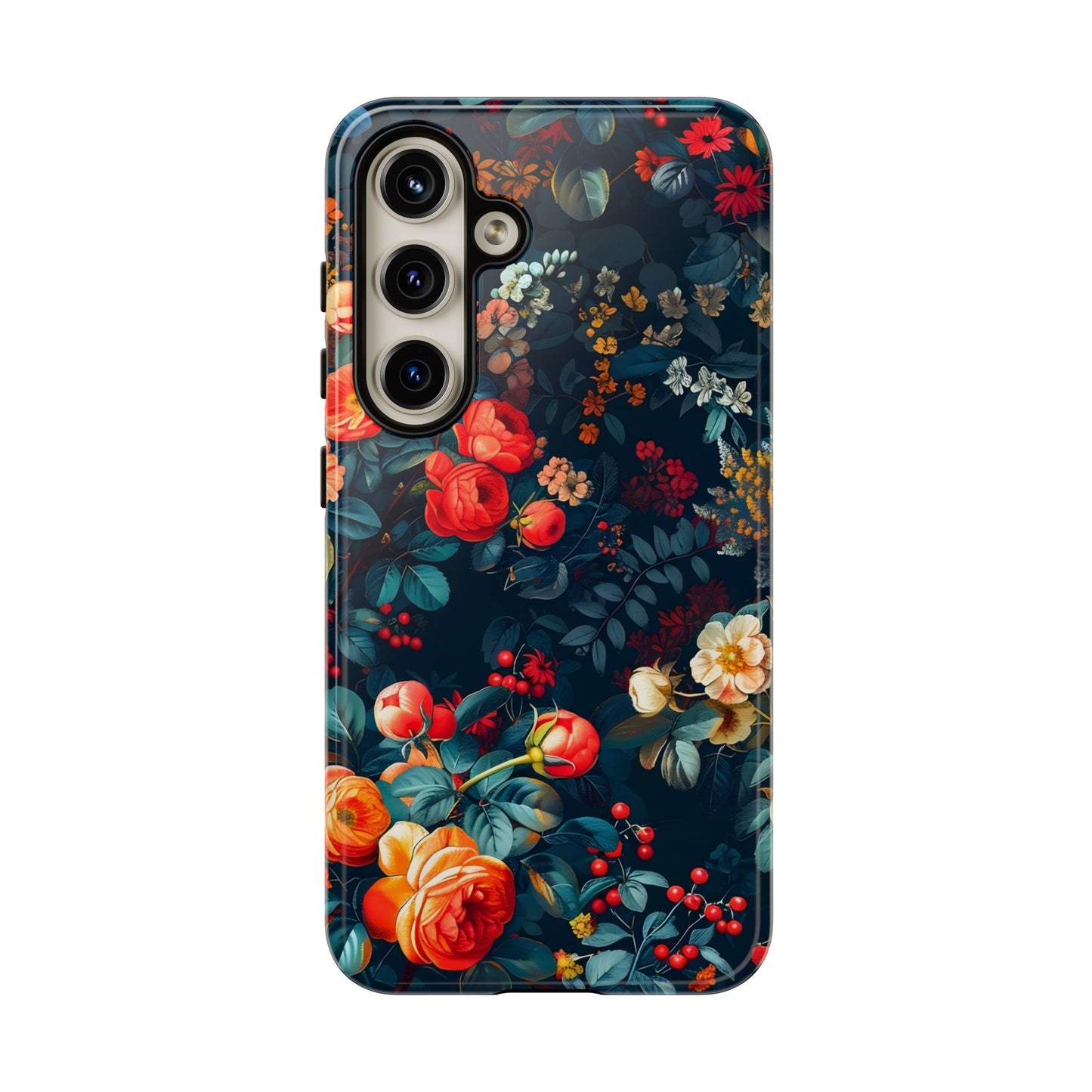 Floral Phone Case - Tough Cases, iPhone Protection, Elegant Floral Design, Gift for Her, Stylish Tech Accessory