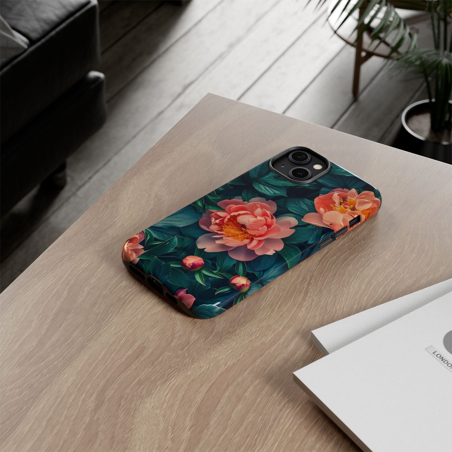 Floral Phone Case - Tough Cases, Flower Design, Botanical Art, Phone Accessory, Gift for Her, Nature Lovers