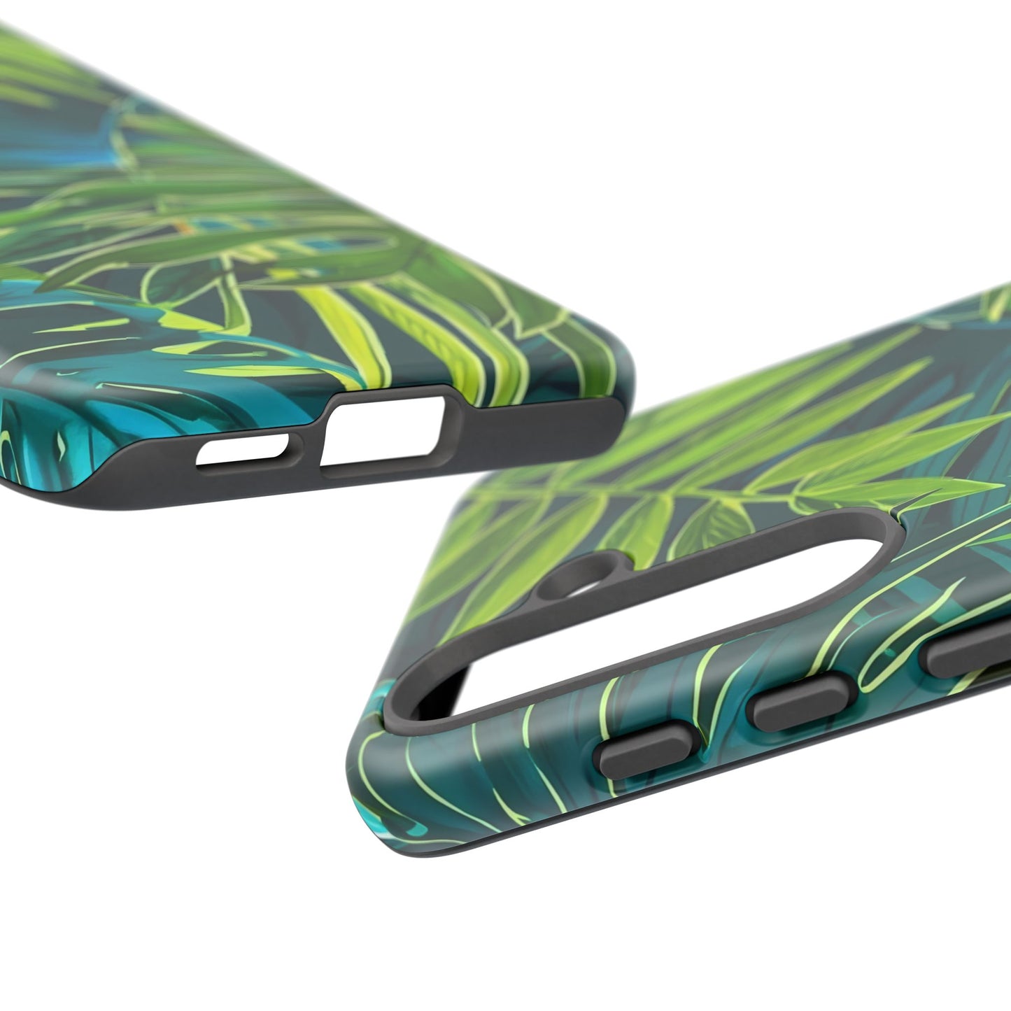 Tropical Phone Case - Durable Green Leaf Design, Eco-Friendly Gift, Trendy Accessory, Nature Lover's Case, Summer Vibes