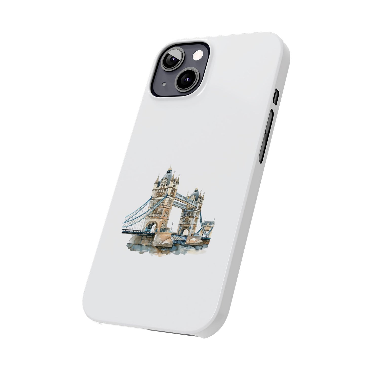 London Bridge Slim Phone Case, Protective Mobile Cover, Stylish Smartphone Accessory, Gift for Travelers, Unique Art Case