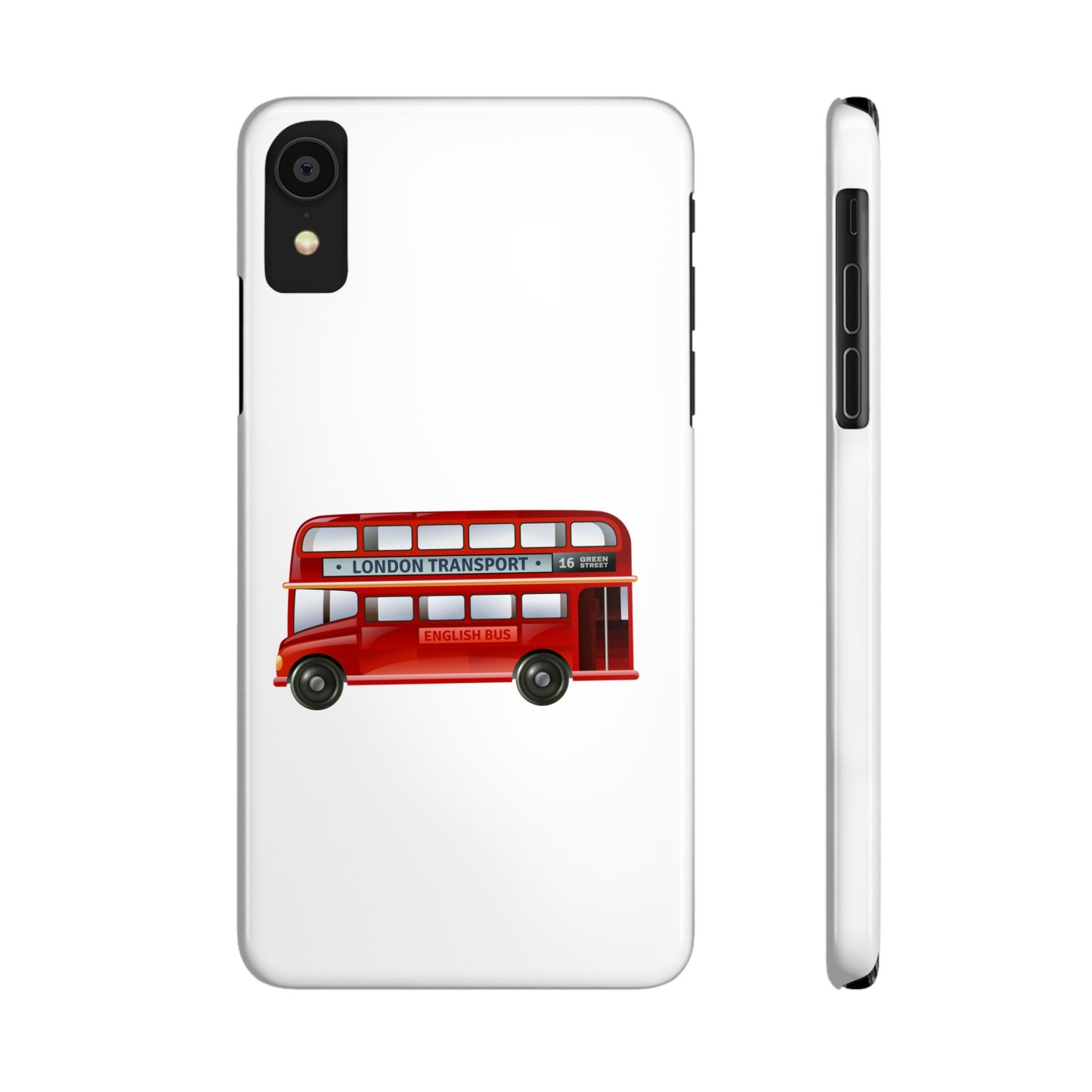 Vintage London Bus Phone Cases | Slim Phone Cover, London Gifts, Travel Accessories, Unique Phone Case, Bus Lover Gift