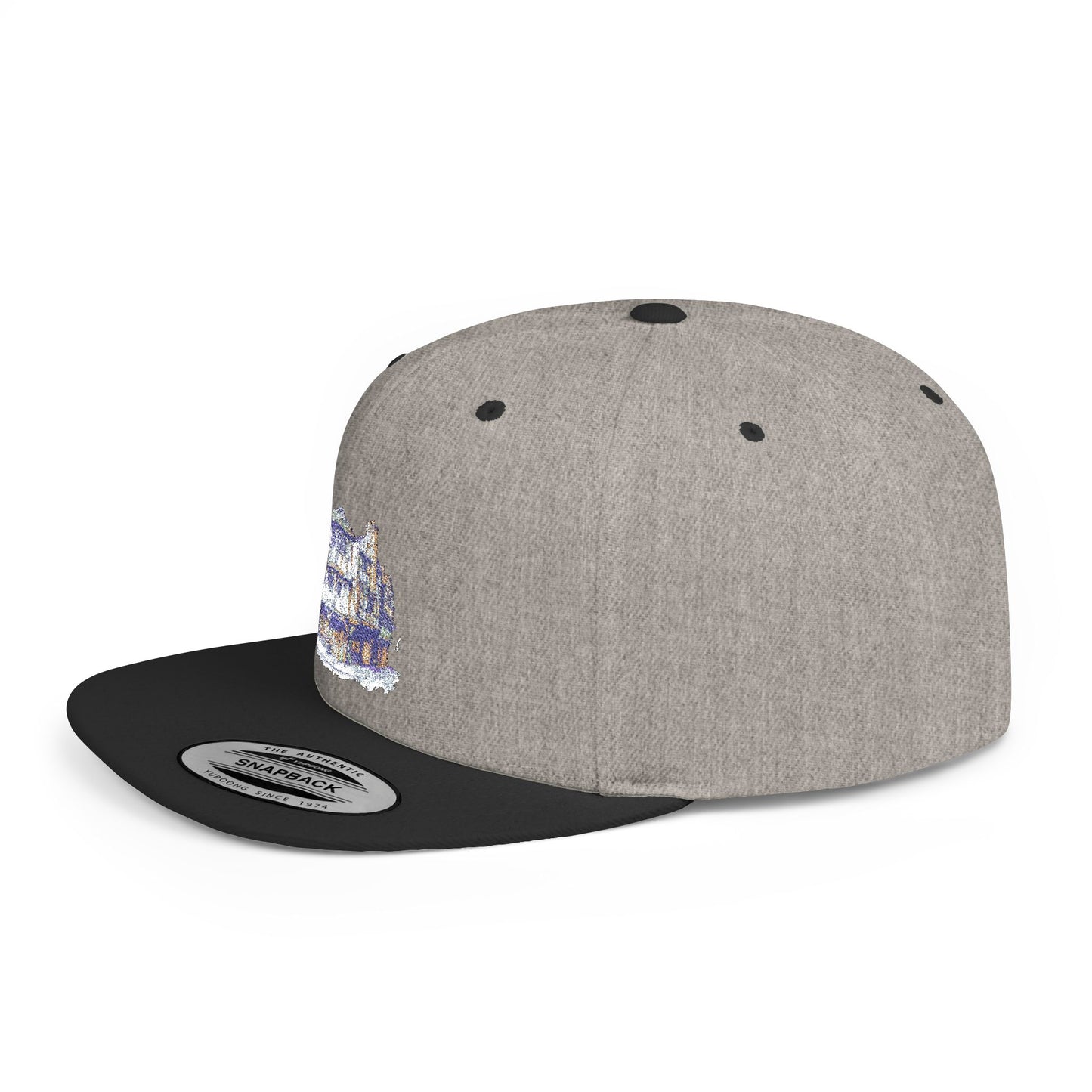 Stylish Flat Bill Snapback Hat, Trendy Cap for Graphic Lovers, Perfect for Festivals, Birthdays, and Everyday Wear
