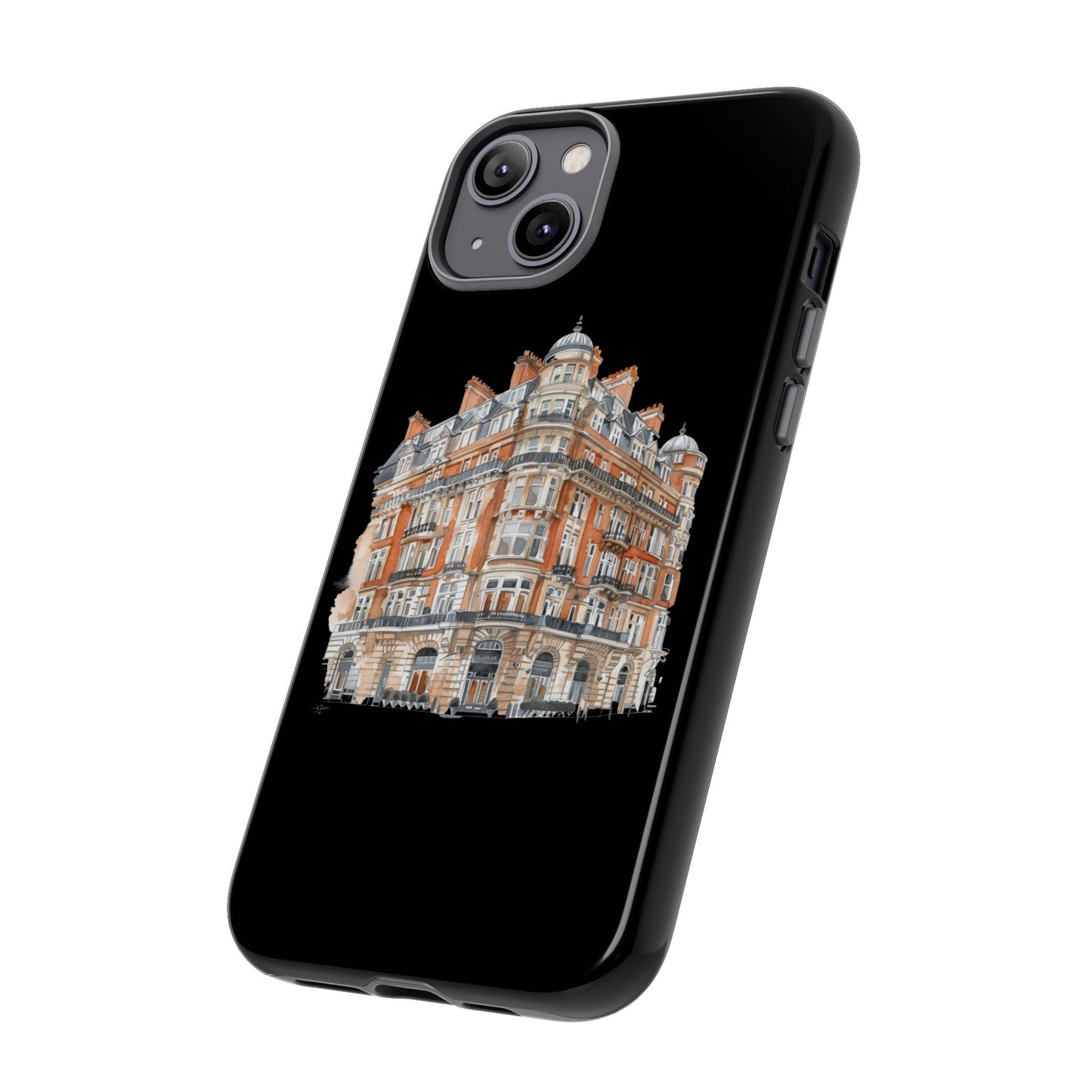 Cityscape Phone Case, Tough Phone Cover, Urban Art Case, Vintage Architecture Design, Gift for Travelers, Stylish Phone Accessory
