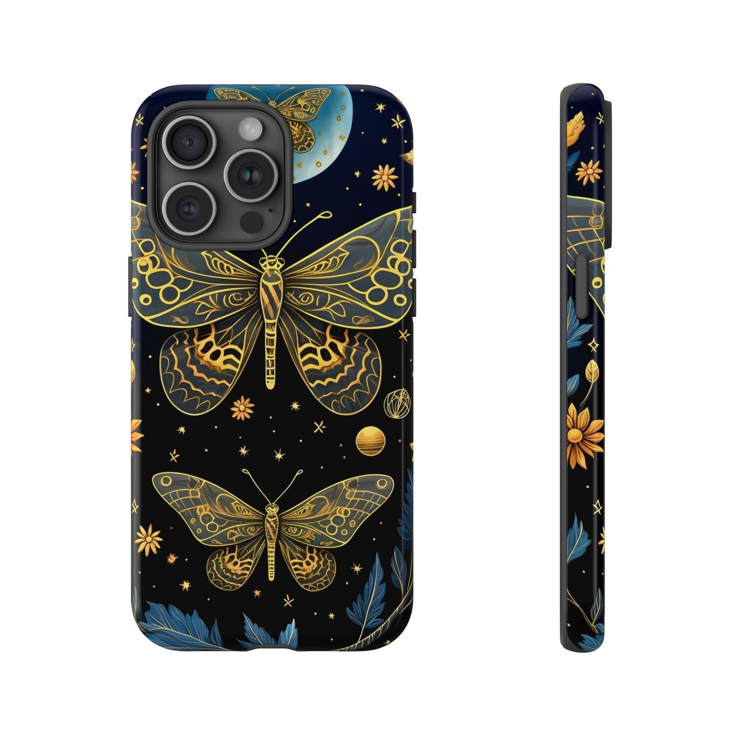 Butterfly Galaxy Phone Case | Tough Cases for Nature Lovers, Unique Phone Covers, Gift for Her, Boho Style, Floral Design