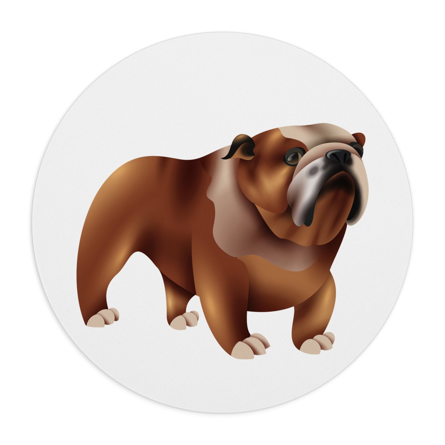 Bulldog Mouse Pad - Cute Animal Office Decor, Pet Lover Gift, Desk Accessory, Dog-Themed Gift, Home Office Essentials
