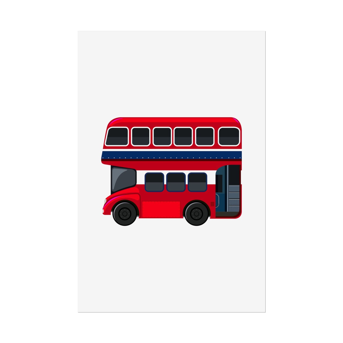 Red Double Decker Bus Rolled Posters