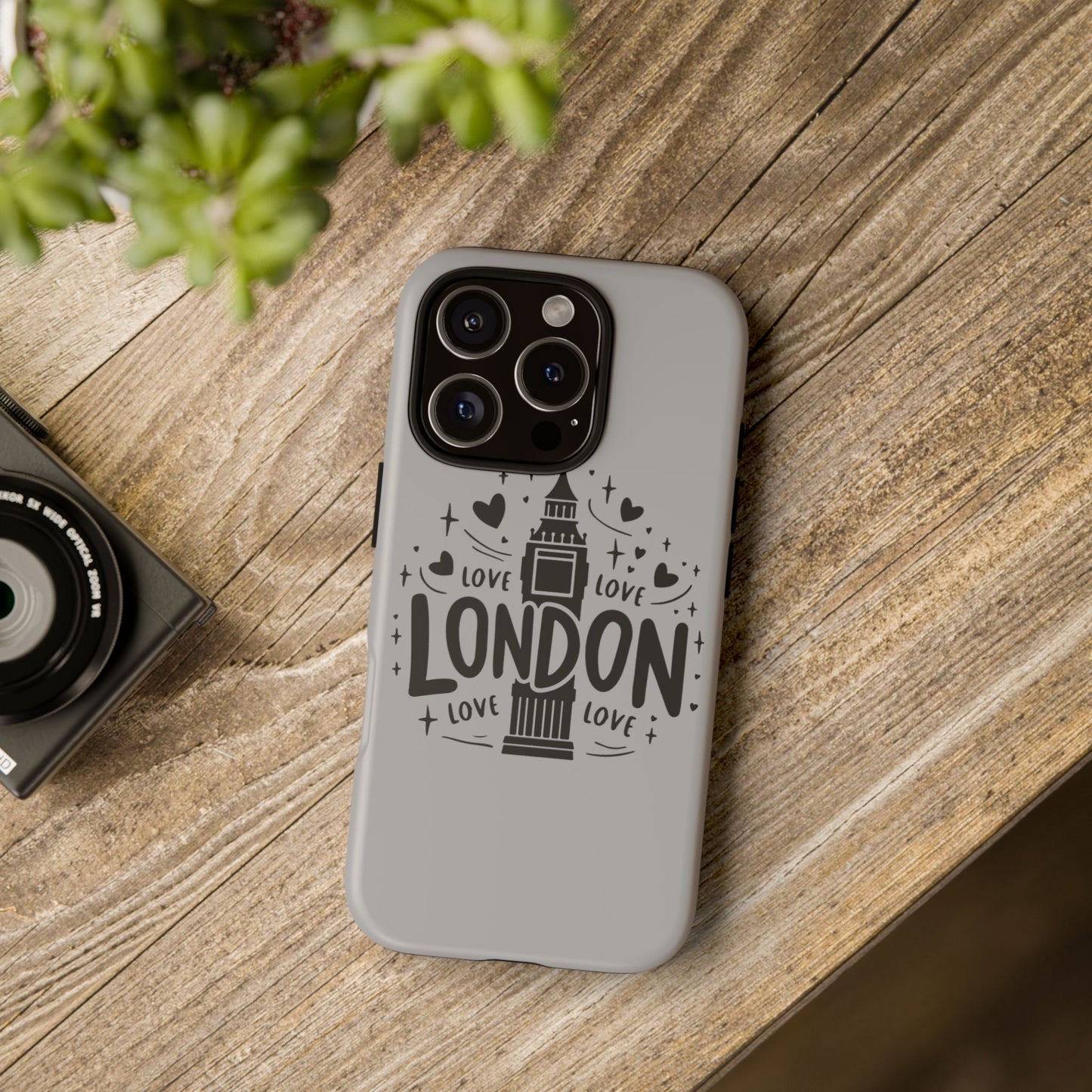 London Love Phone Case, Tough Cases, Stylish Phone Accessories, Unique Gift for Travelers, London Souvenir, Love Design