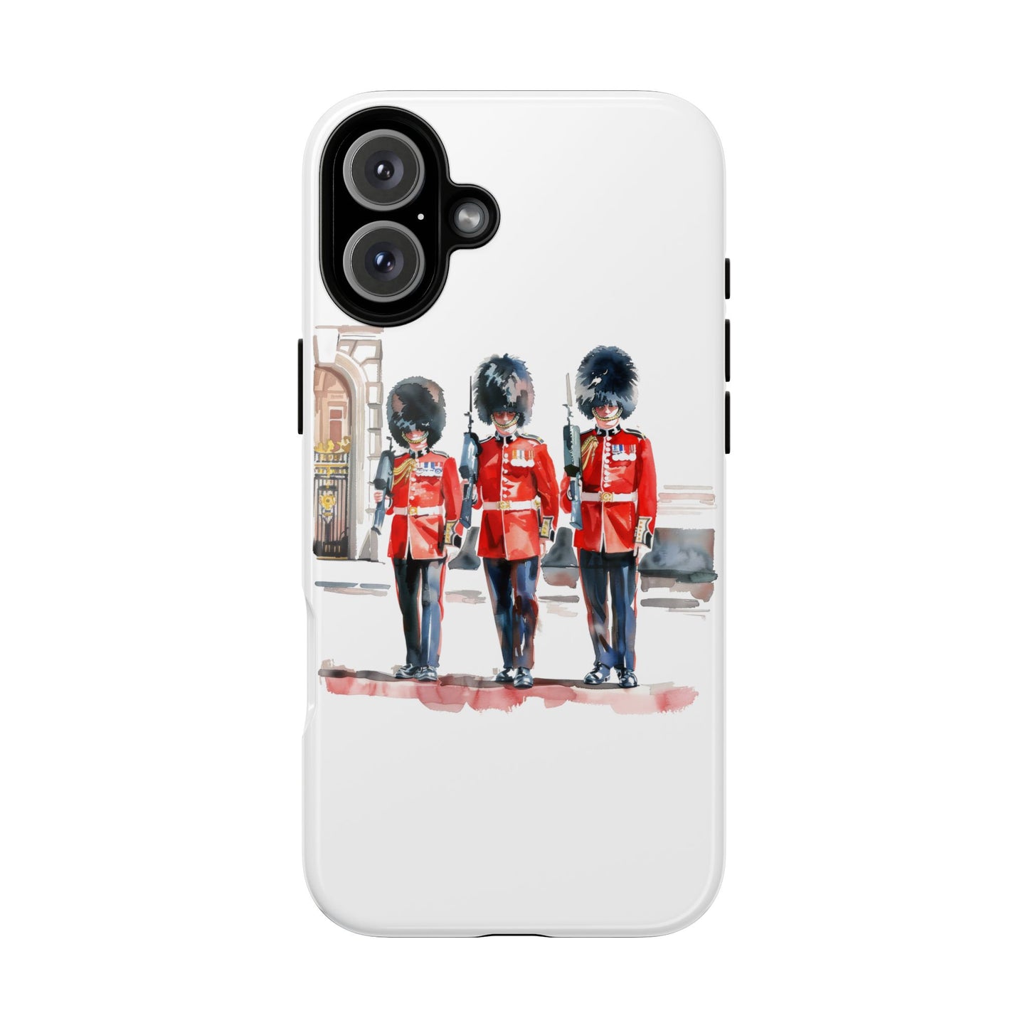 Phone Case with Royal Guard Design, Unique Cell Cover, London Souvenir, Tough Phone Case, Gift for Travelers, Stylish Street Photography