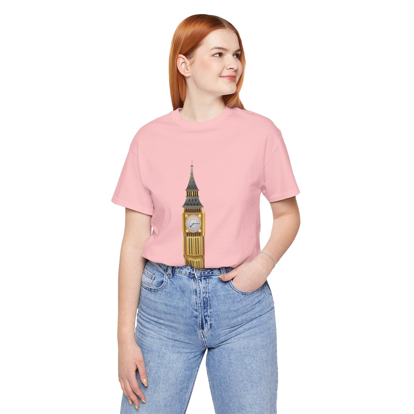 Unisex Jersey Short Sleeve Tee - Iconic Big Ben Clock Tower Design - London Landmark