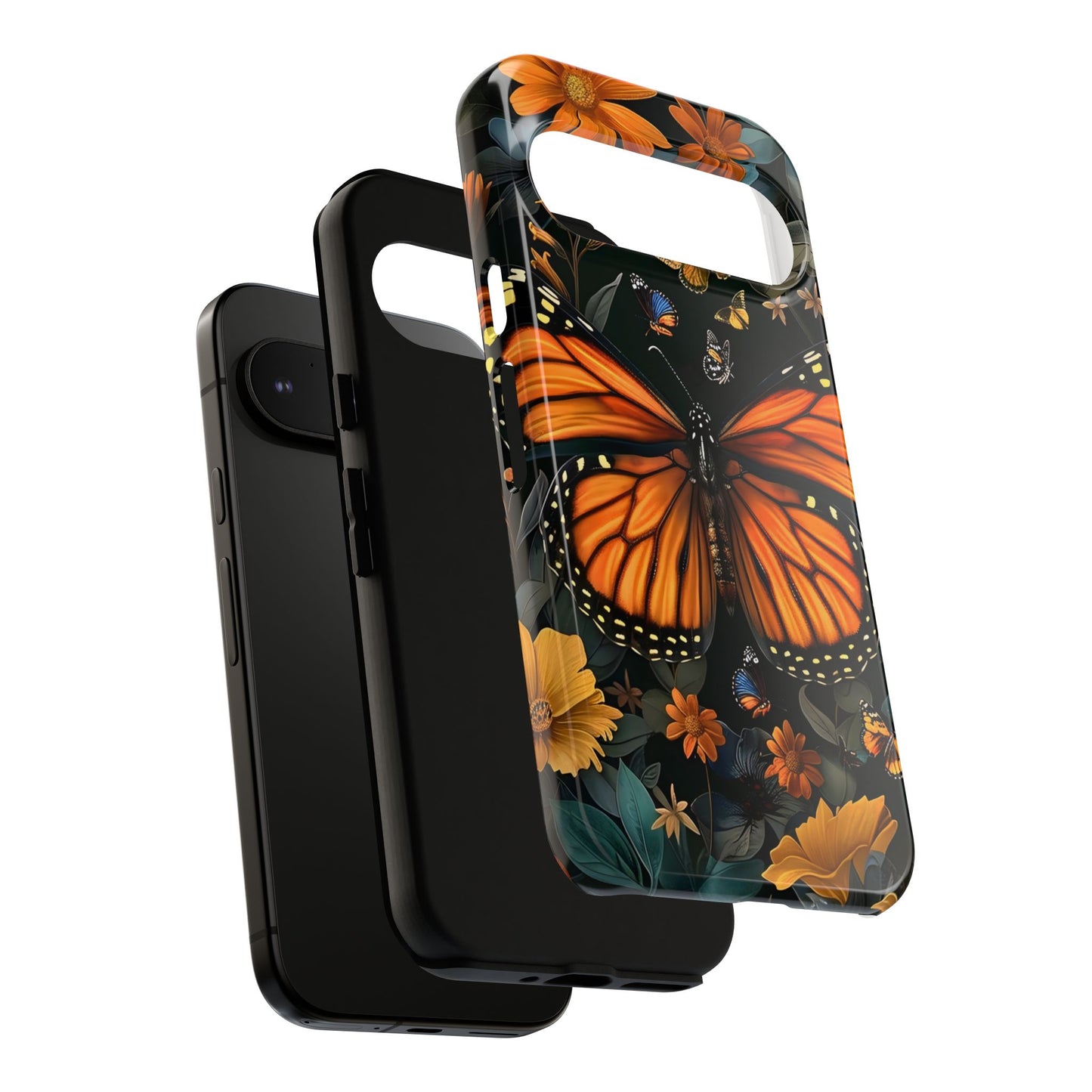 Monarch Butterfly Phone Case, Tough Cases, Nature Lover Gift, Floral Mobile Cover, Eco-Friendly Phone Accessory, Butterfly Design