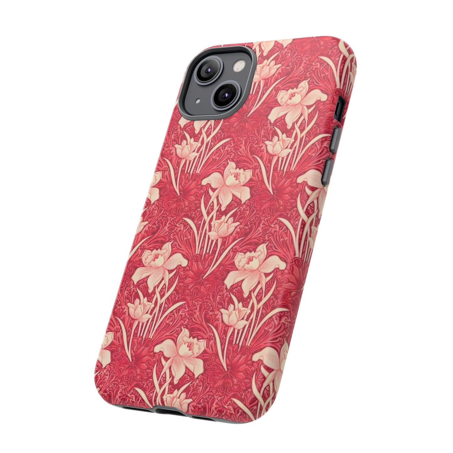 Floral Tough Phone Case - Durable, Stylish Accessory, Perfect Gift for Her, Floral Pattern, Customizable, Ideal for Daily Use
