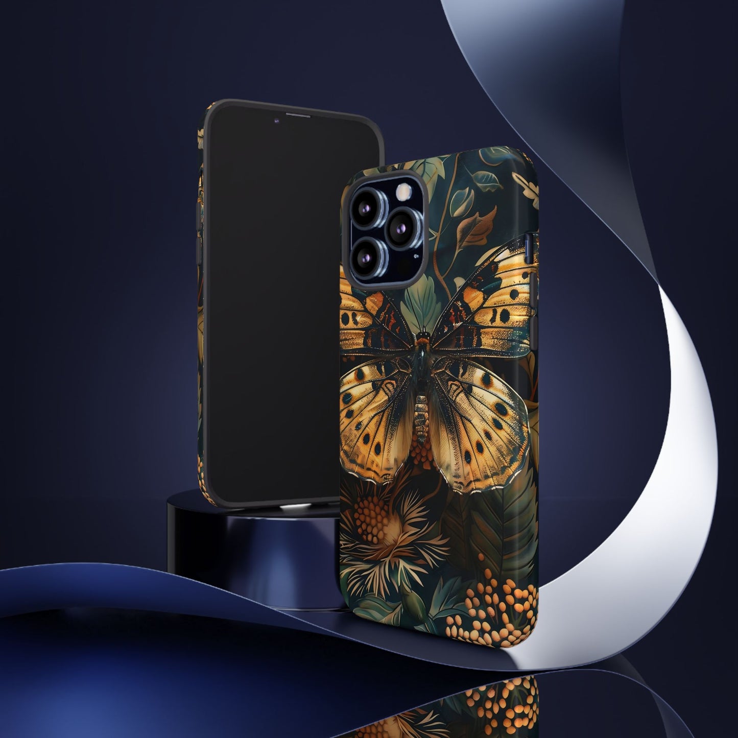 Butterfly Floral Phone Case, Tough Cases, Protective Cover, Unique Gift, Nature Lover, Art Print, Spring Decor