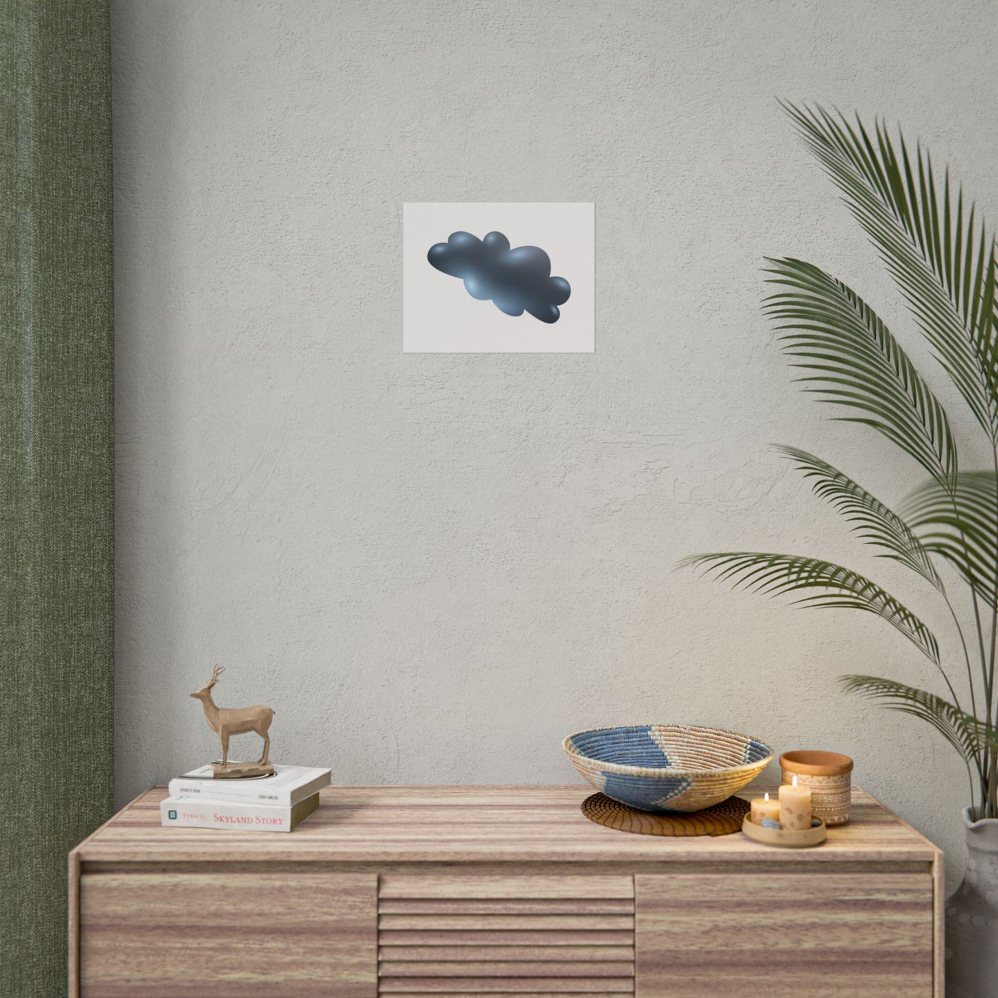 Cloud Art Print, Modern Decor, Minimalist Wall Art, Home Office Decor, Unique Gift, Aesthetic Poster