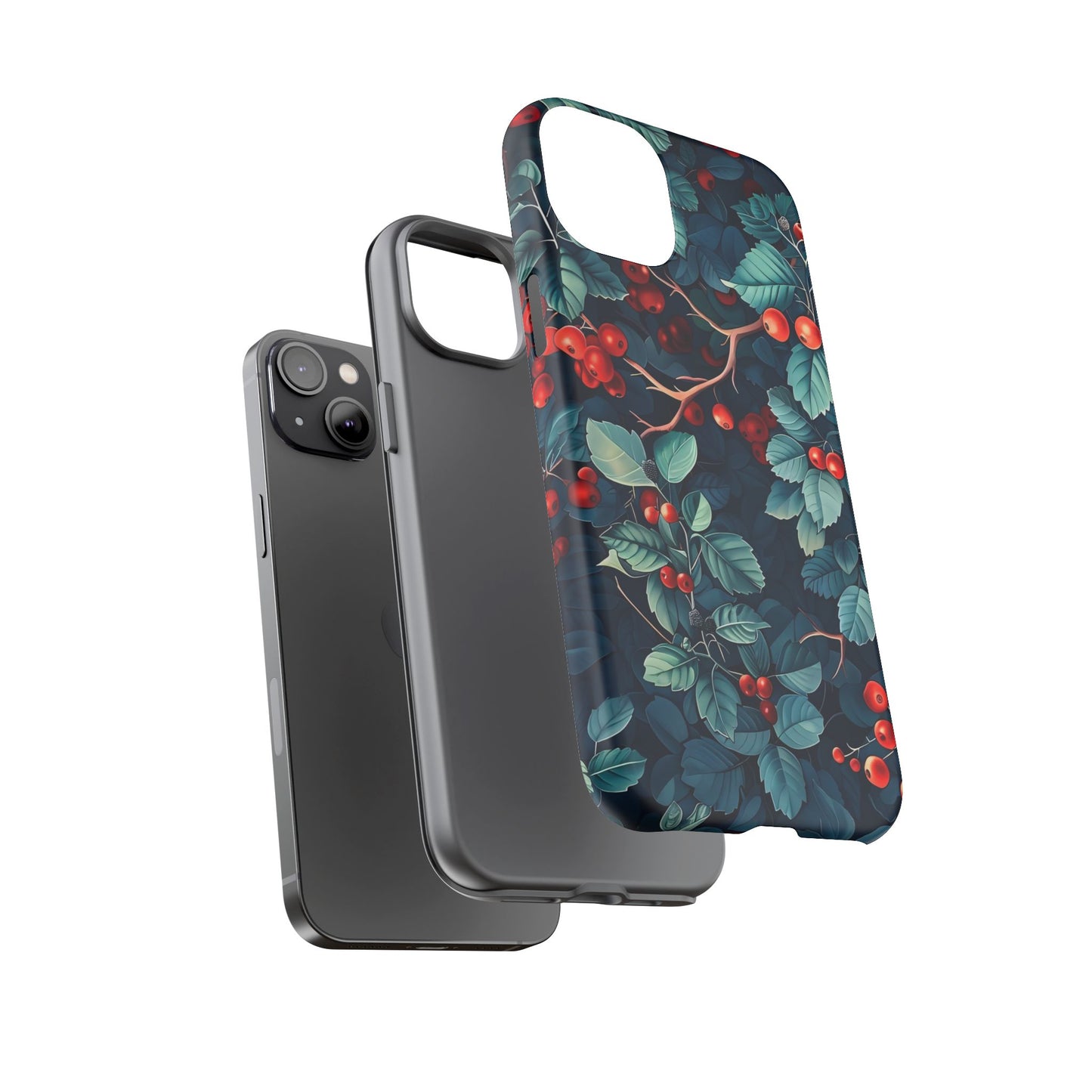 Berry Blossom Phone Case - Nature Lover's Gift, Floral Design, Cute Accessory for Spring, Unique Tech Cover, Perfect for Holidays
