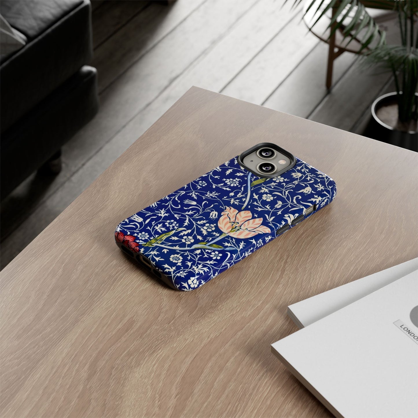 Floral Phone Case, Unique Tough Phone Cover, Gift for Her, Spring Decor, Durable Protective Case, Elegant Floral Design