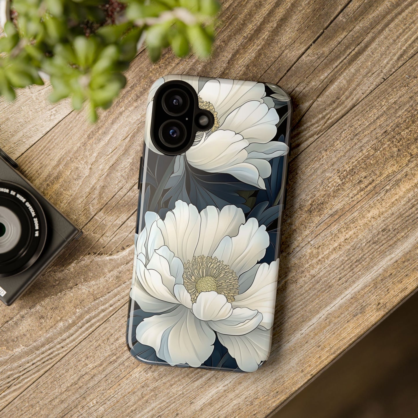 Elegant Floral Phone Case, Floral iPhone Cover, Flower Art Phone Case, Eco-Friendly Mobile Protection, Tough & Stylish Phone Case
