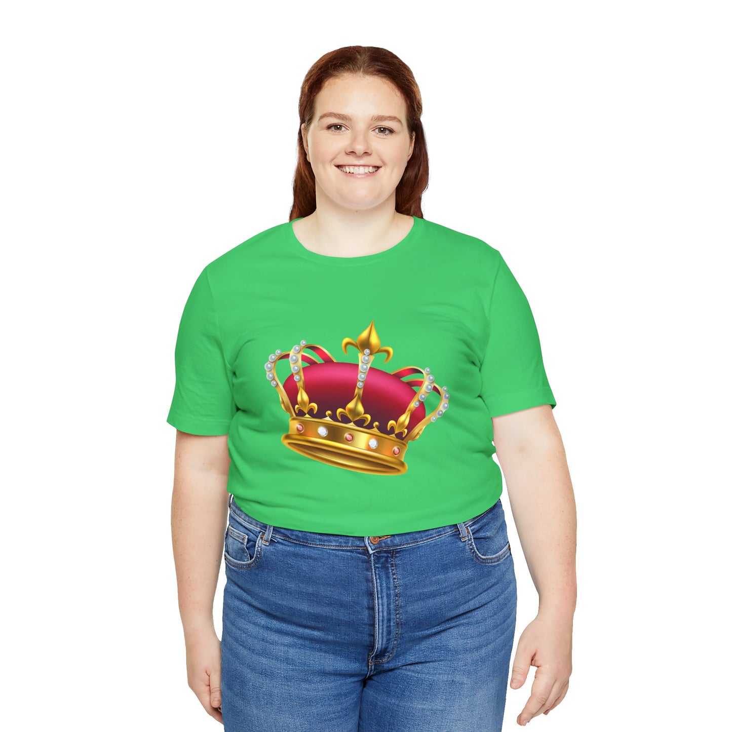 Unisex Jersey Short Sleeve Tee - British Royal Crown Design - Iconic Symbol of Monarchy