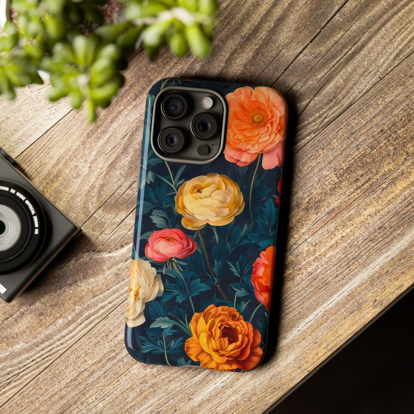 Floral Phone Case - Tough Cases, Stylish Protection, Gift for Flower Lovers, Customizable Cover, Floral Design Mobile Accessory