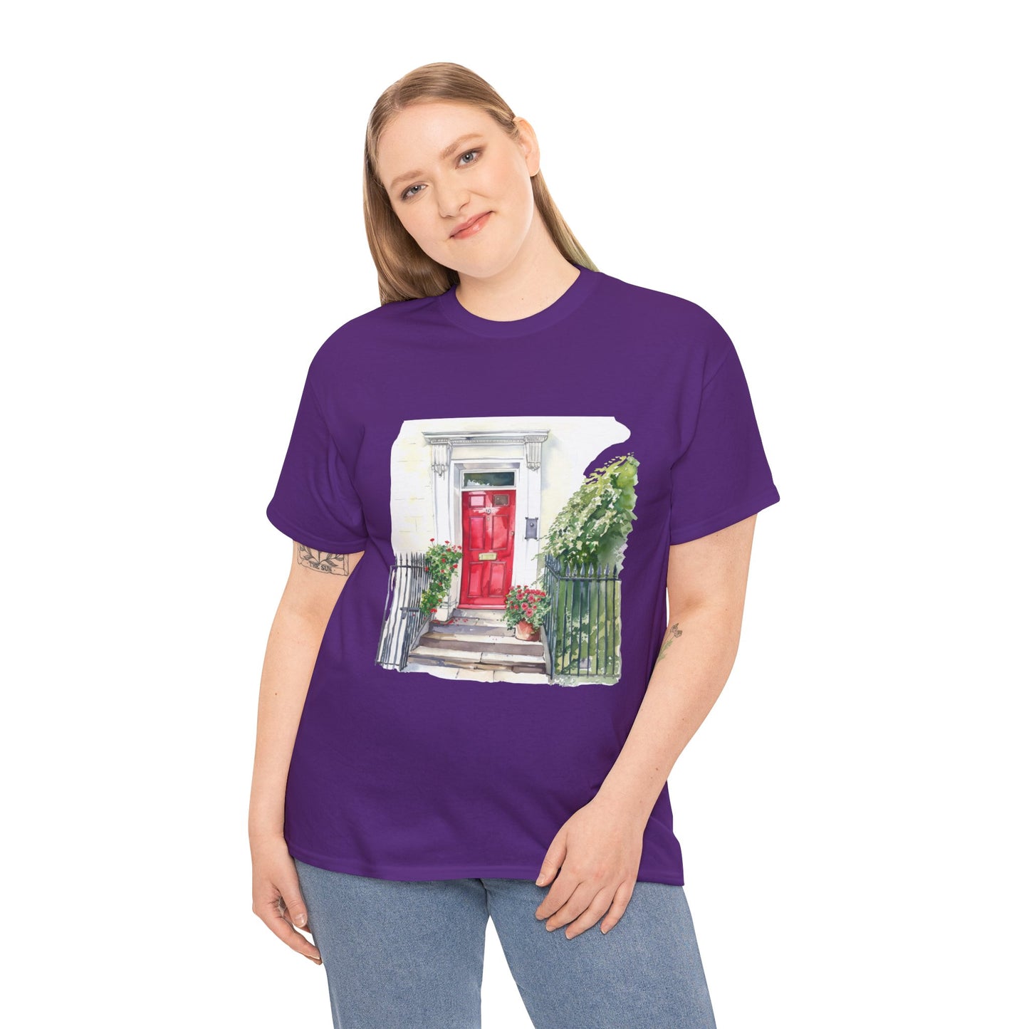 Unisex Heavy Cotton Tee - Embracing Classic British Nature Charm and Style