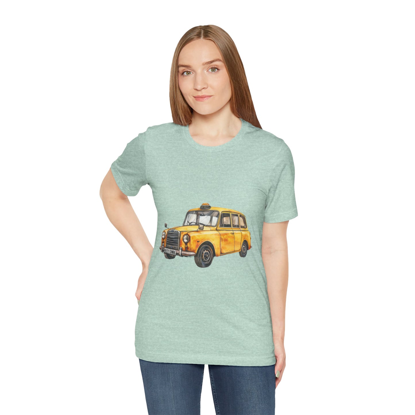 Unisex Jersey Short Sleeve Tee - Trendy British Vintage Car