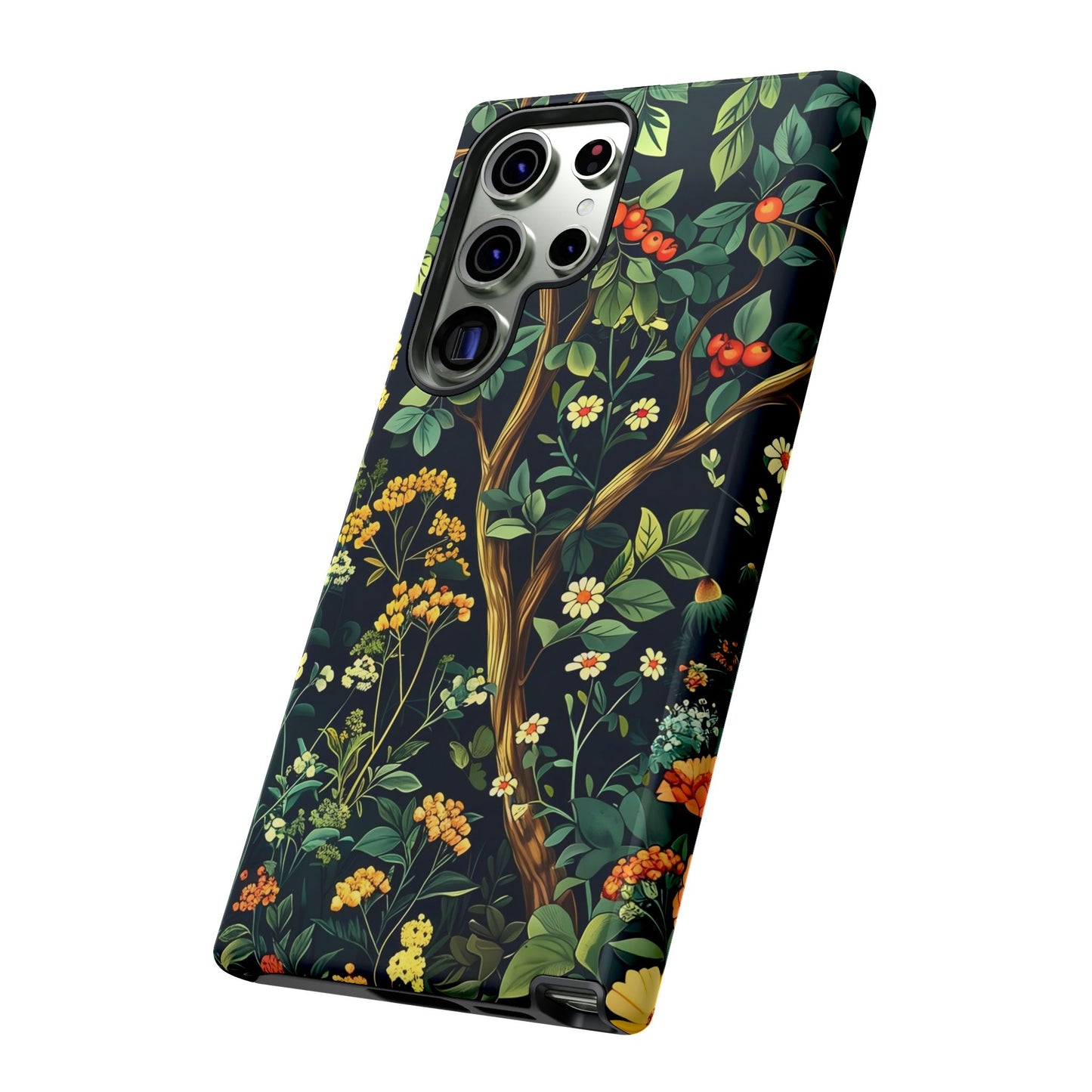 Floral iPhone Case, Nature Inspired Tough Case, Botanical Phone Cover, Eco-Friendly Gift, Unique Floral Design