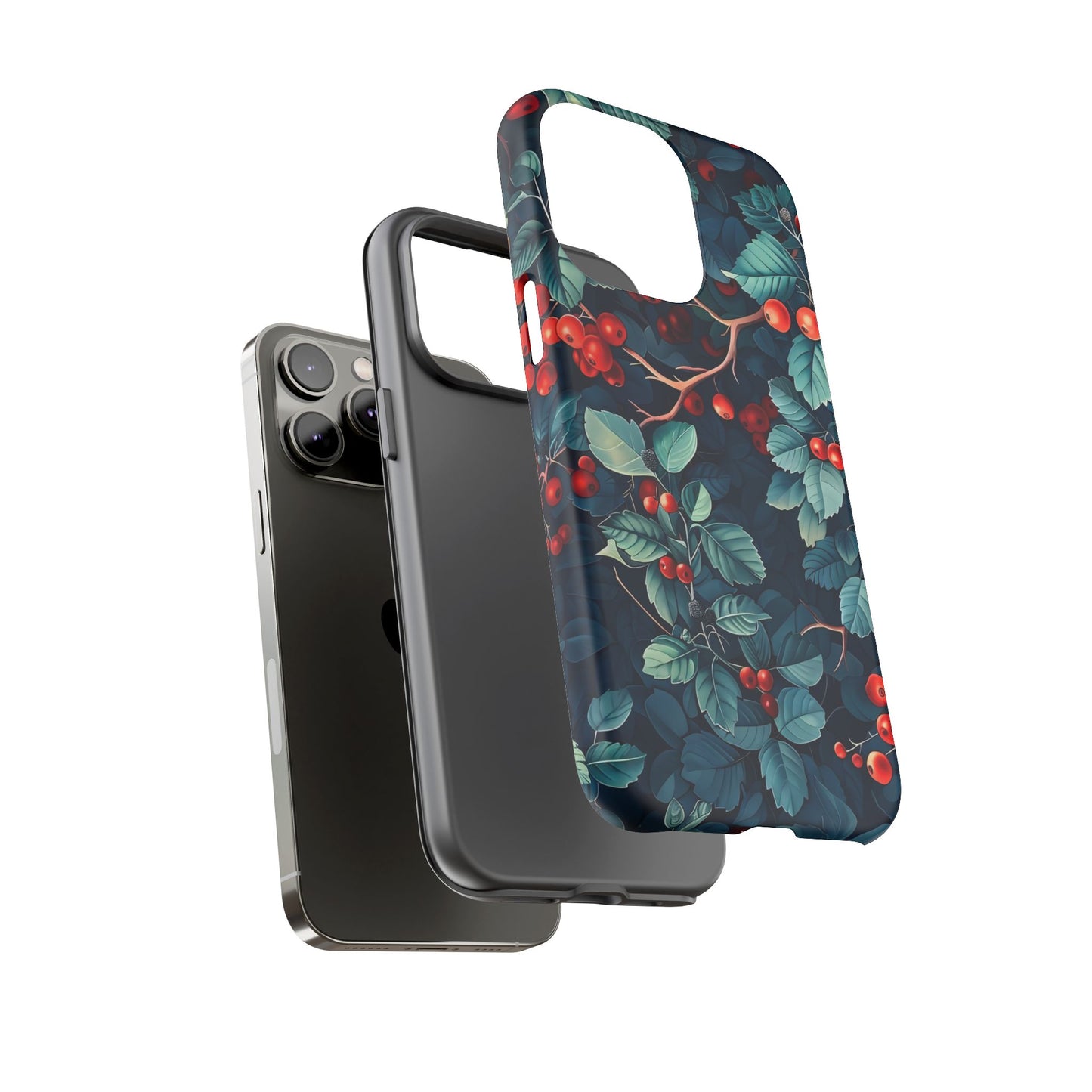 Berry Blossom Phone Case - Nature Lover's Gift, Floral Design, Cute Accessory for Spring, Unique Tech Cover, Perfect for Holidays