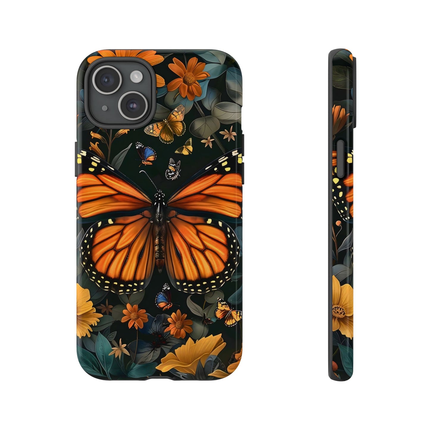 Monarch Butterfly Phone Case, Tough Cases, Nature Lover Gift, Floral Mobile Cover, Eco-Friendly Phone Accessory, Butterfly Design