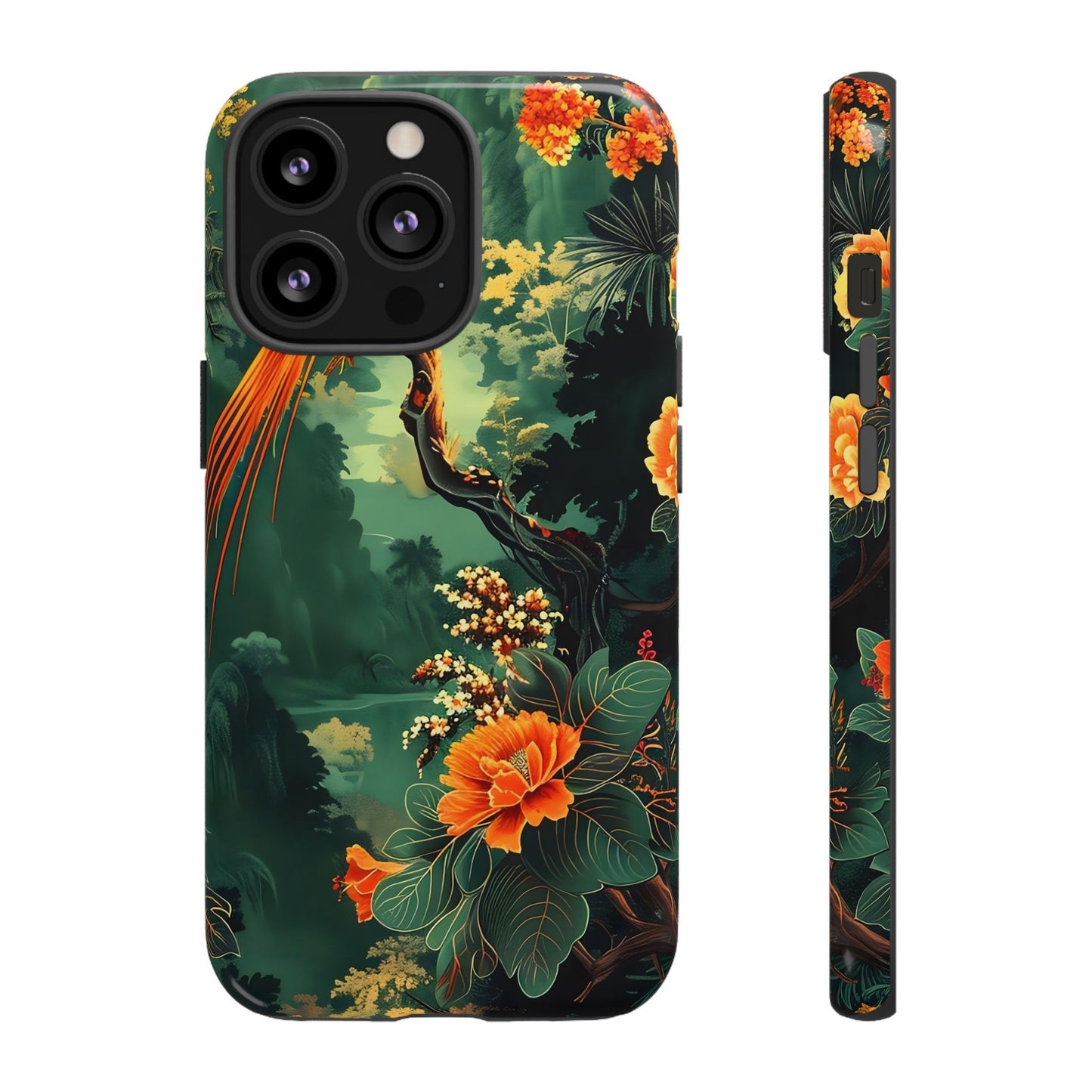 Tropical Phone Case - Colorful Floral Design, Phone Cover for Nature Lovers, Gift for Friends, iPhone & Android Compatible, Boho Style