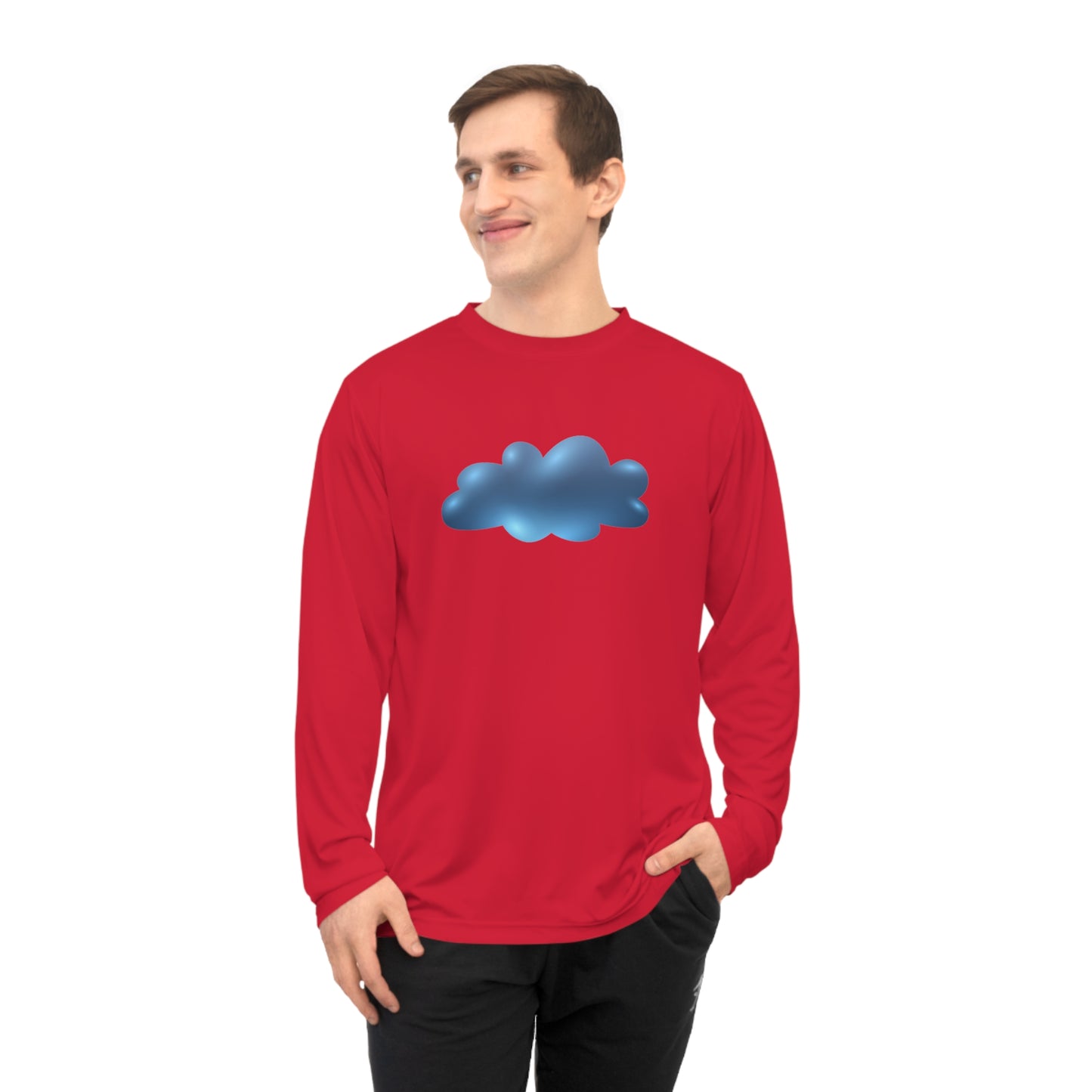 Unisex Performance Long Sleeve Shirt - Serene Cloudscape - Dreamy Cloud