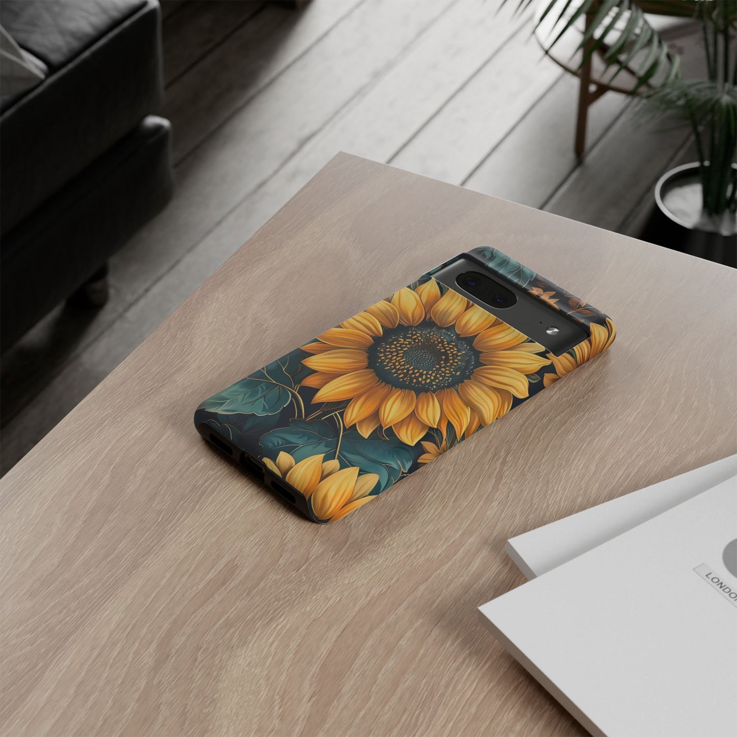 Sunflower Phone Case - Bright Floral Design, Stylish Tough Cover for Sunflower Lovers, Gift for Plant Enthusiasts, Mom Gift, Nature Lovers