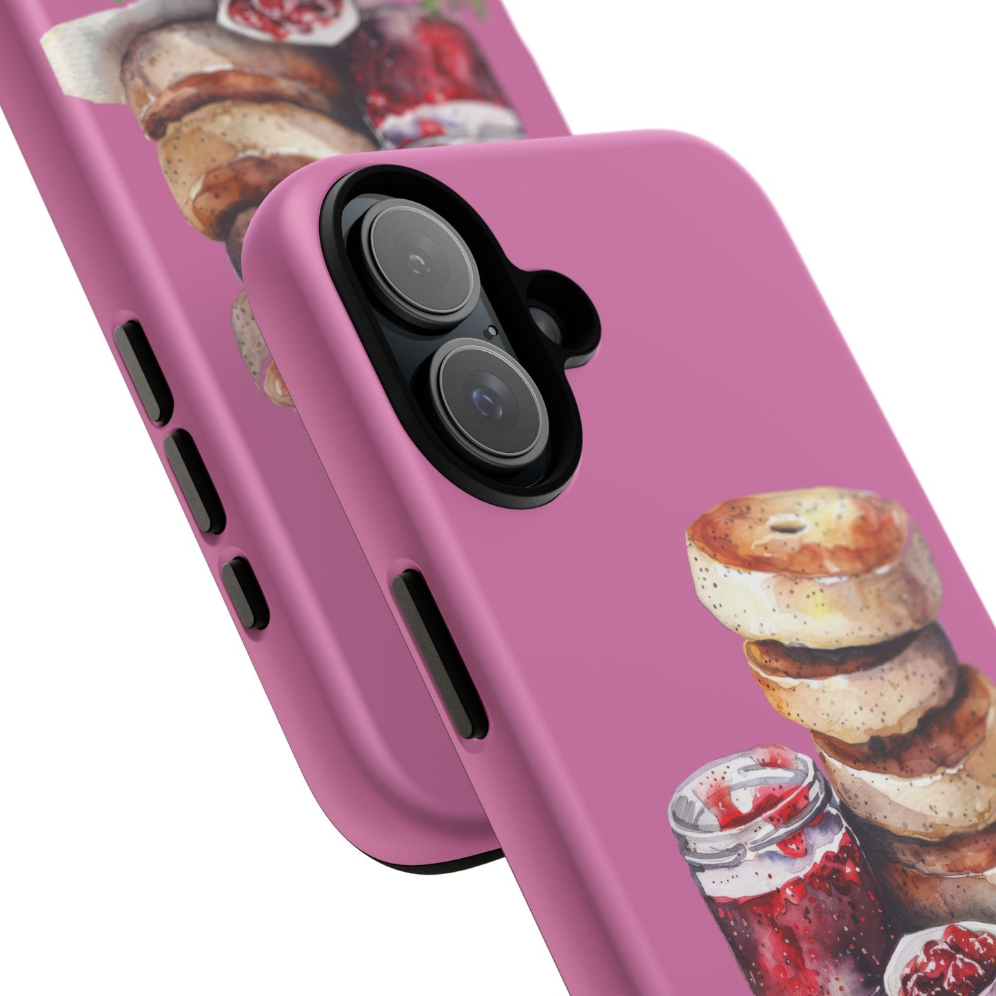 Cute Bagel Phone Case, Tough Cases for Food Lovers, Unique Gifts for Foodies, Phone Accessories for Breakfast Lovers, Fun and Stylish Cases
