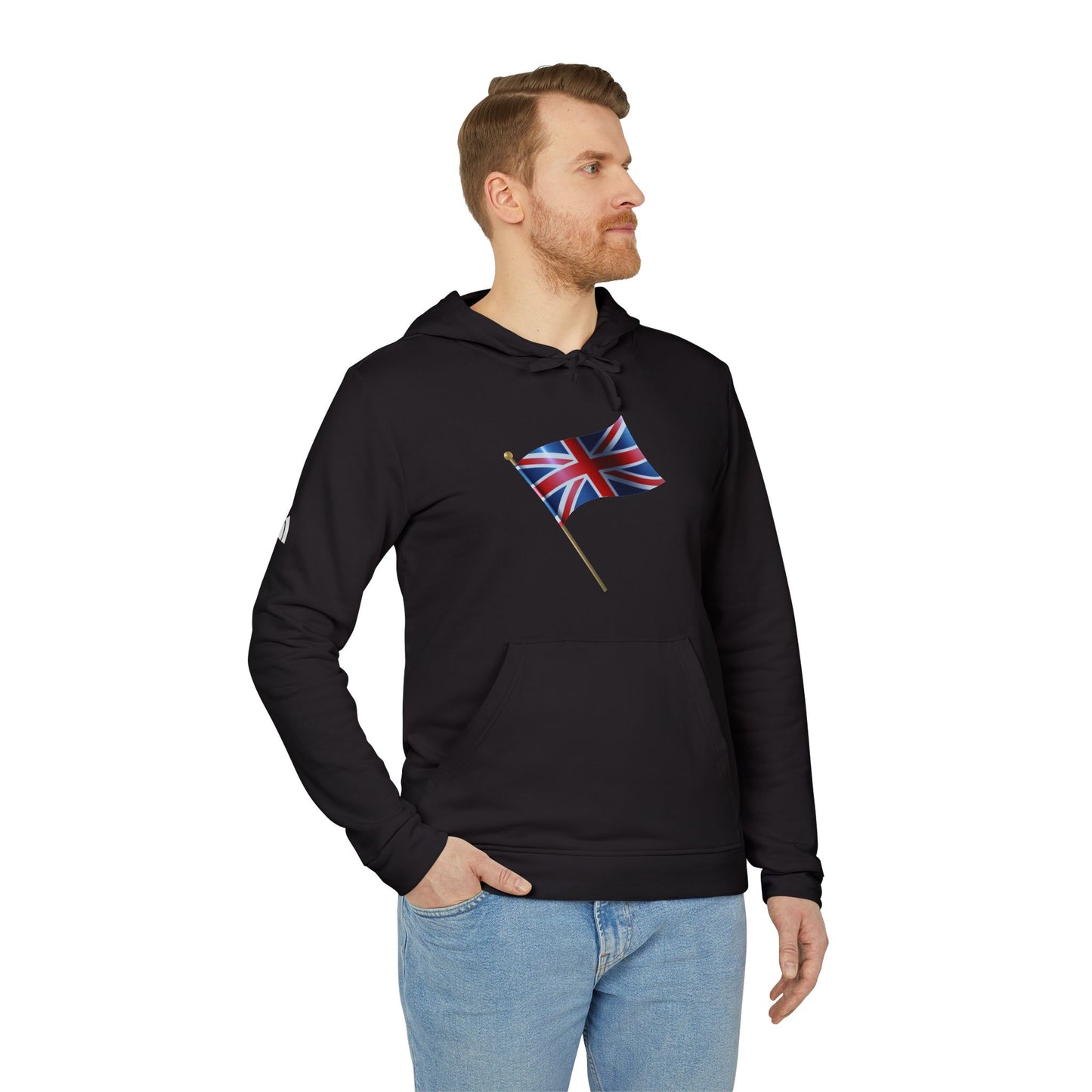 adidas Unisex Fleece Hoodie - Love in Red, White, and Blue - England Edition